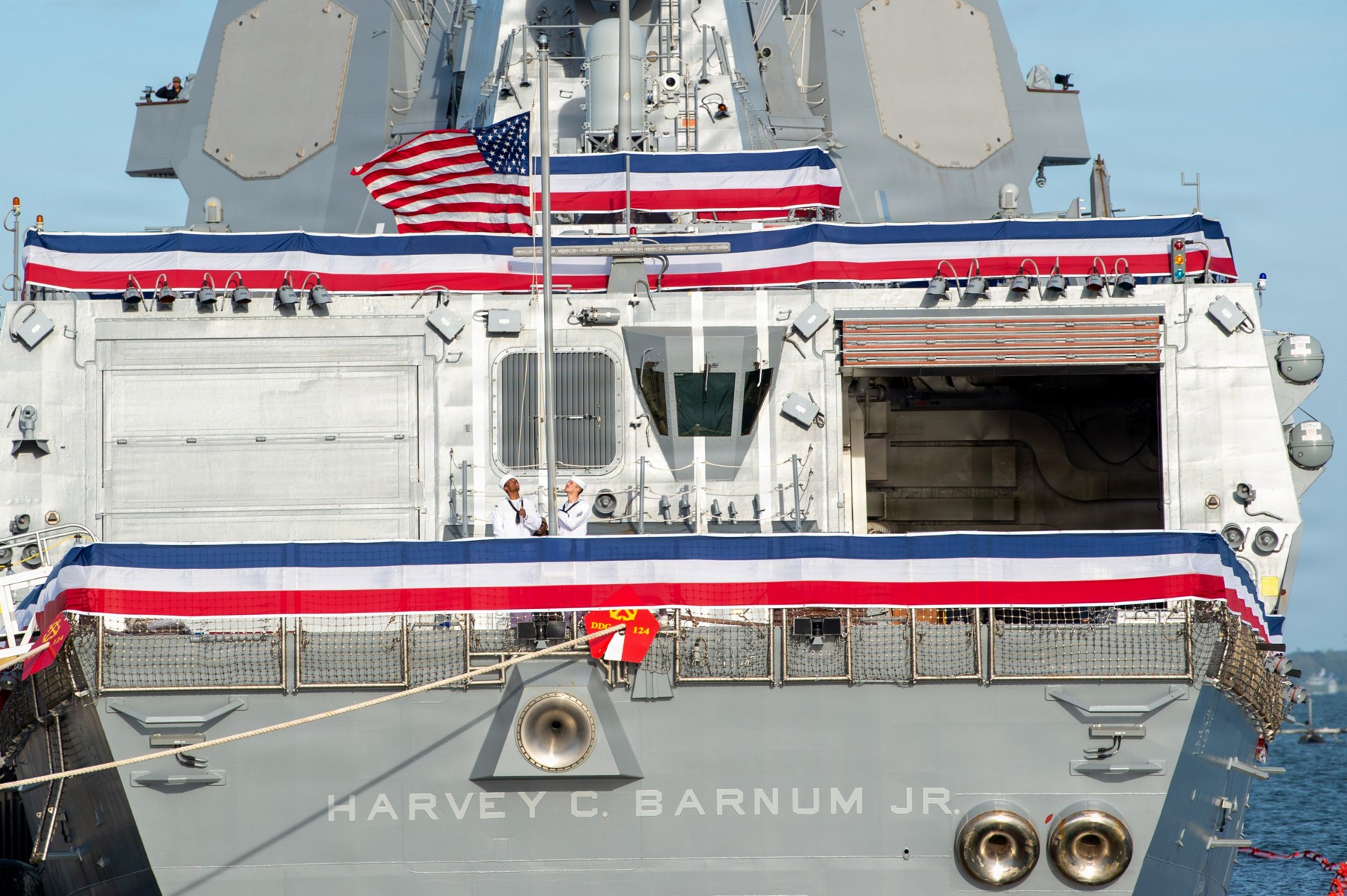 uss harvey c. barnum ddg-124 arleigh burke class guided missile destroyer commissioning norfolk virginia 2026 33