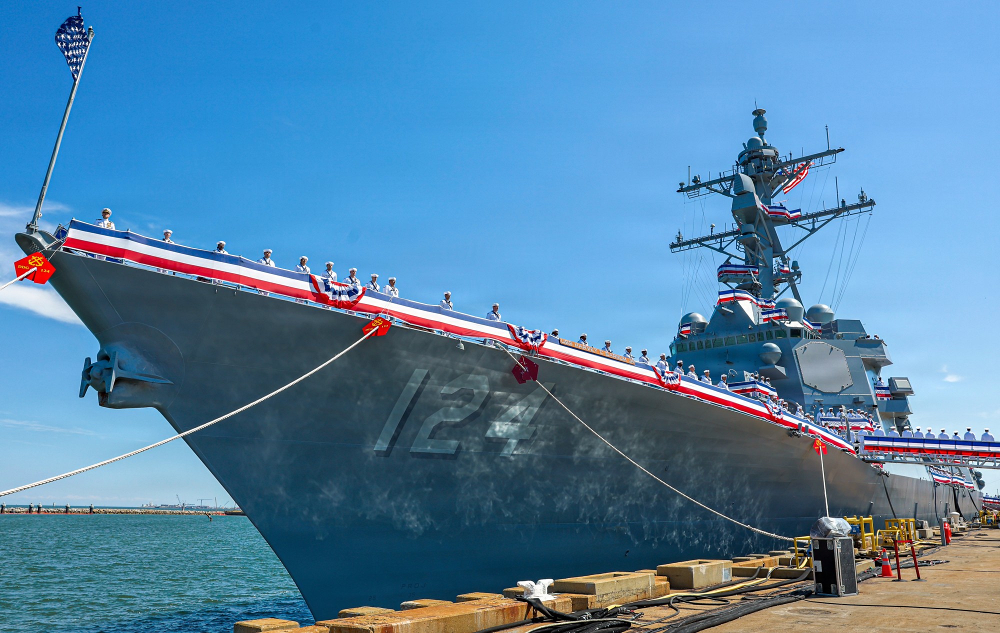 uss harvey c. barnum ddg-124 arleigh burke class guided missile destroyer commissioning norfolk virginia 2026 34
