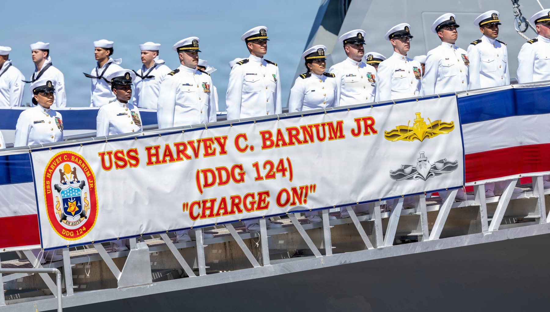 uss harvey c. barnum ddg-124 arleigh burke class guided missile destroyer commissioning norfolk virginia 2026 36