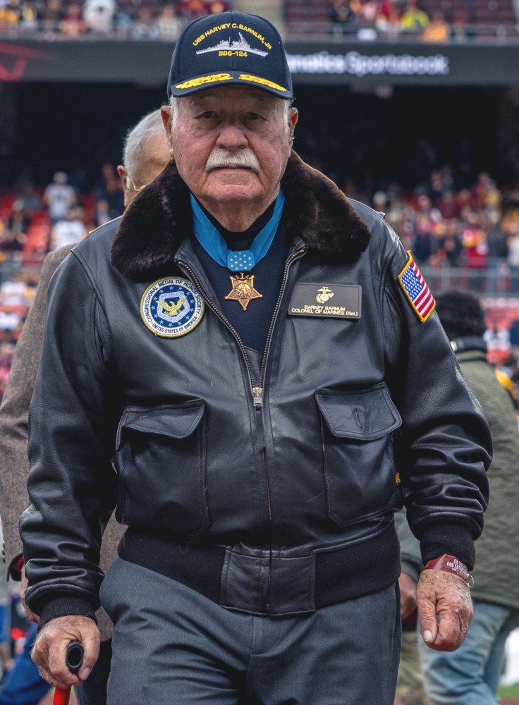 colonel harvey curtiss barnum jr. medal of honor marines uss ddg 14