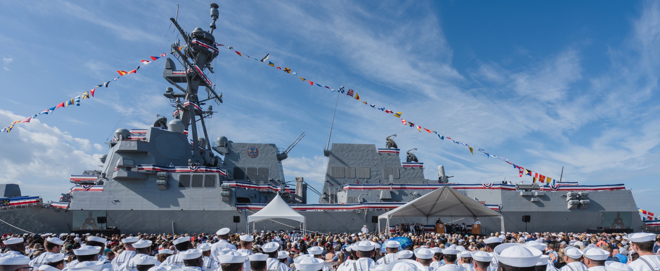 ddg-125 uss jack h. lucas arleigh burke class guided missile destroyer aegis us navy commissioning tampa florida 23