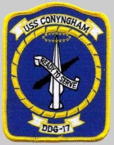 DDG-17 USS Conyngham patch crest insignia