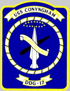 DDG-17 USS Conyngham patch crest insignia