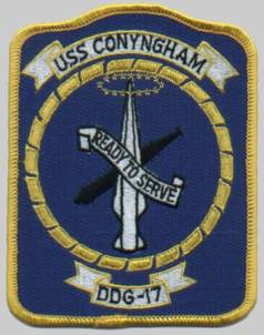 DDG-17 USS Conyngham patch crest insignia