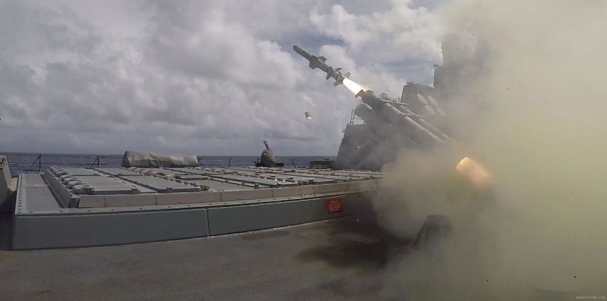 ddg-65 uss benfold arleigh burke class destroyer navy 18 rgm-84 harpoon ssm missile live firing