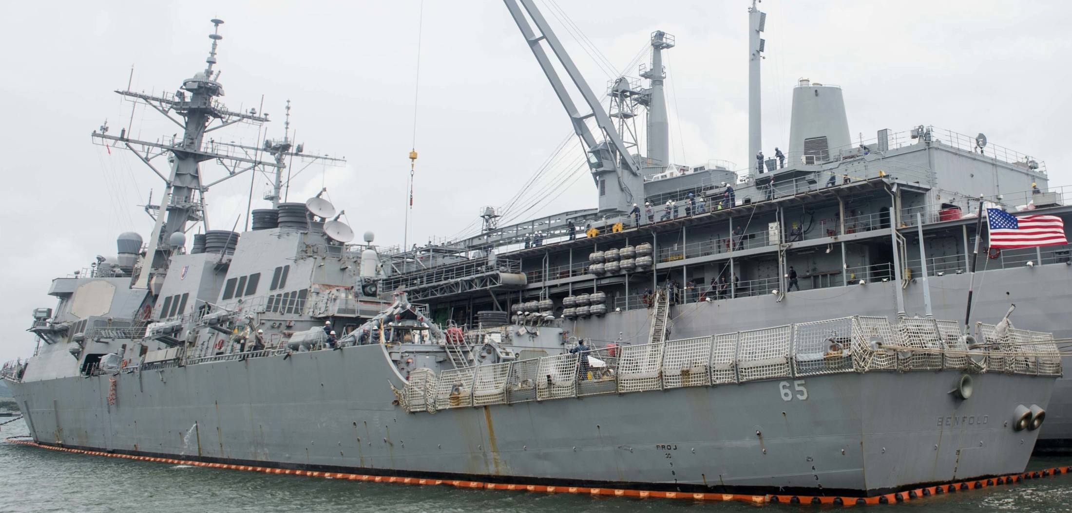 ddg-65 uss benfold guided missile destroyer naval base guam apra harbor 2016 69