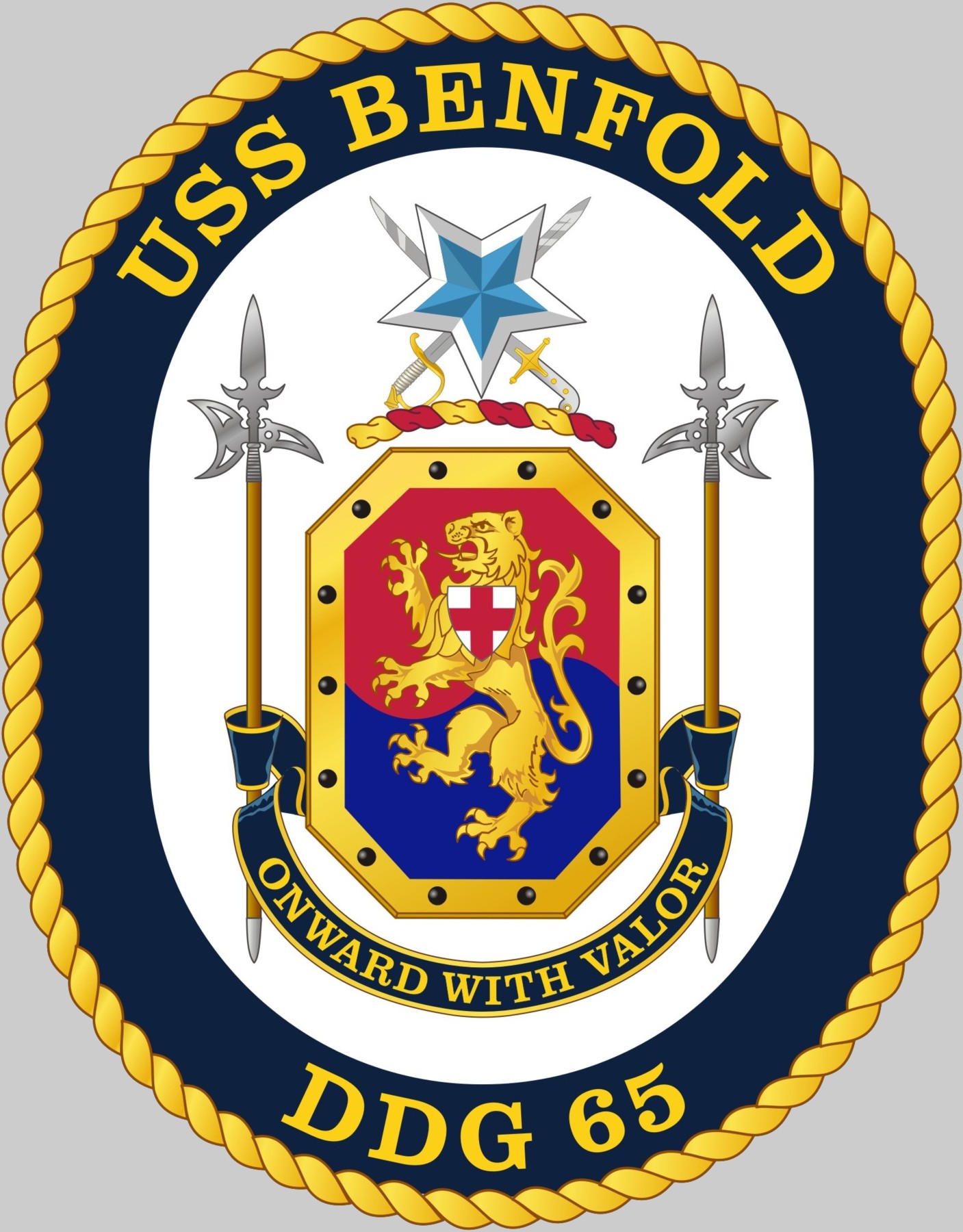 ddg-65 uss benfold insignia crest patch arleigh burke class destroyer us navy 02x