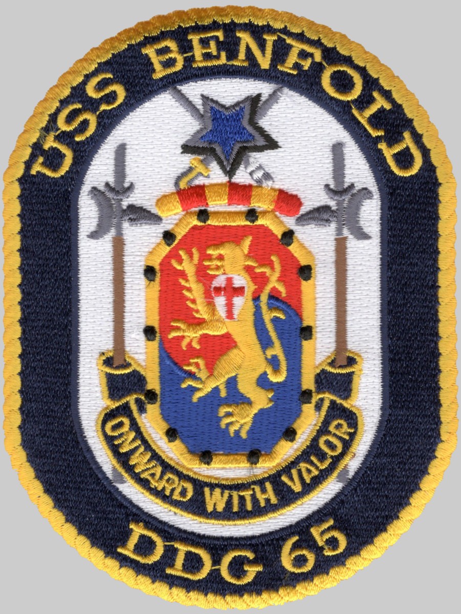 ddg-65 uss benfold insignia patch crest badge destroyer us navy 03