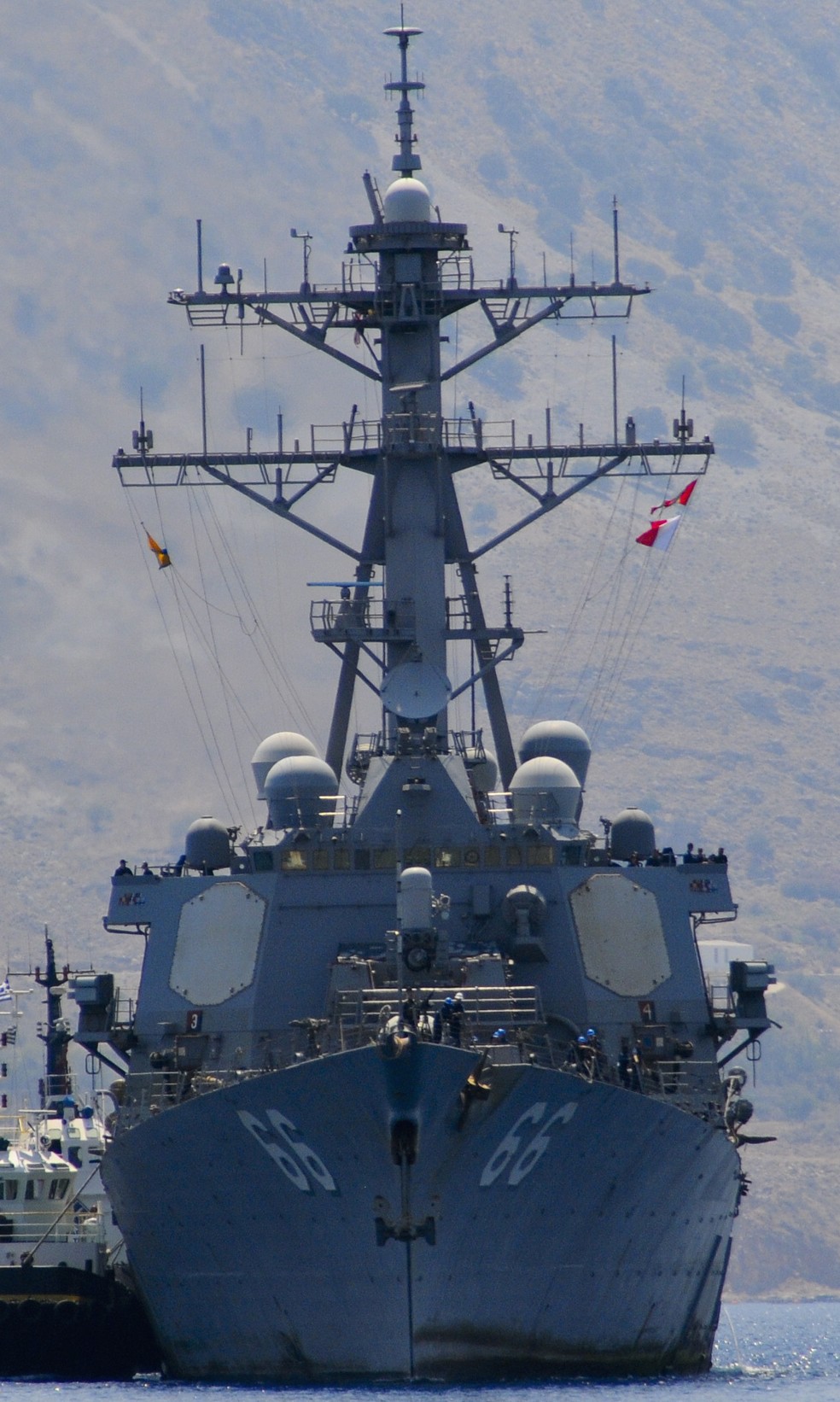 ddg-66 uss gonzalez guided missile destroyer souda bay crete greece july 2013