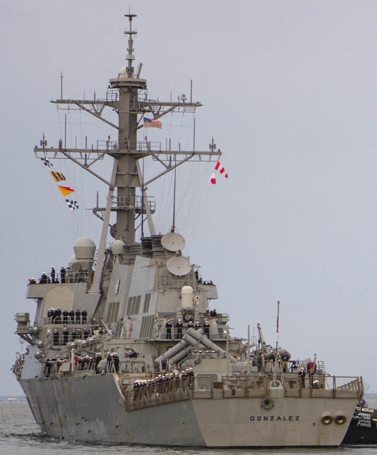 ddg-66 uss gonzalez guided missile destroyer departing norfolk naval station 2019 81