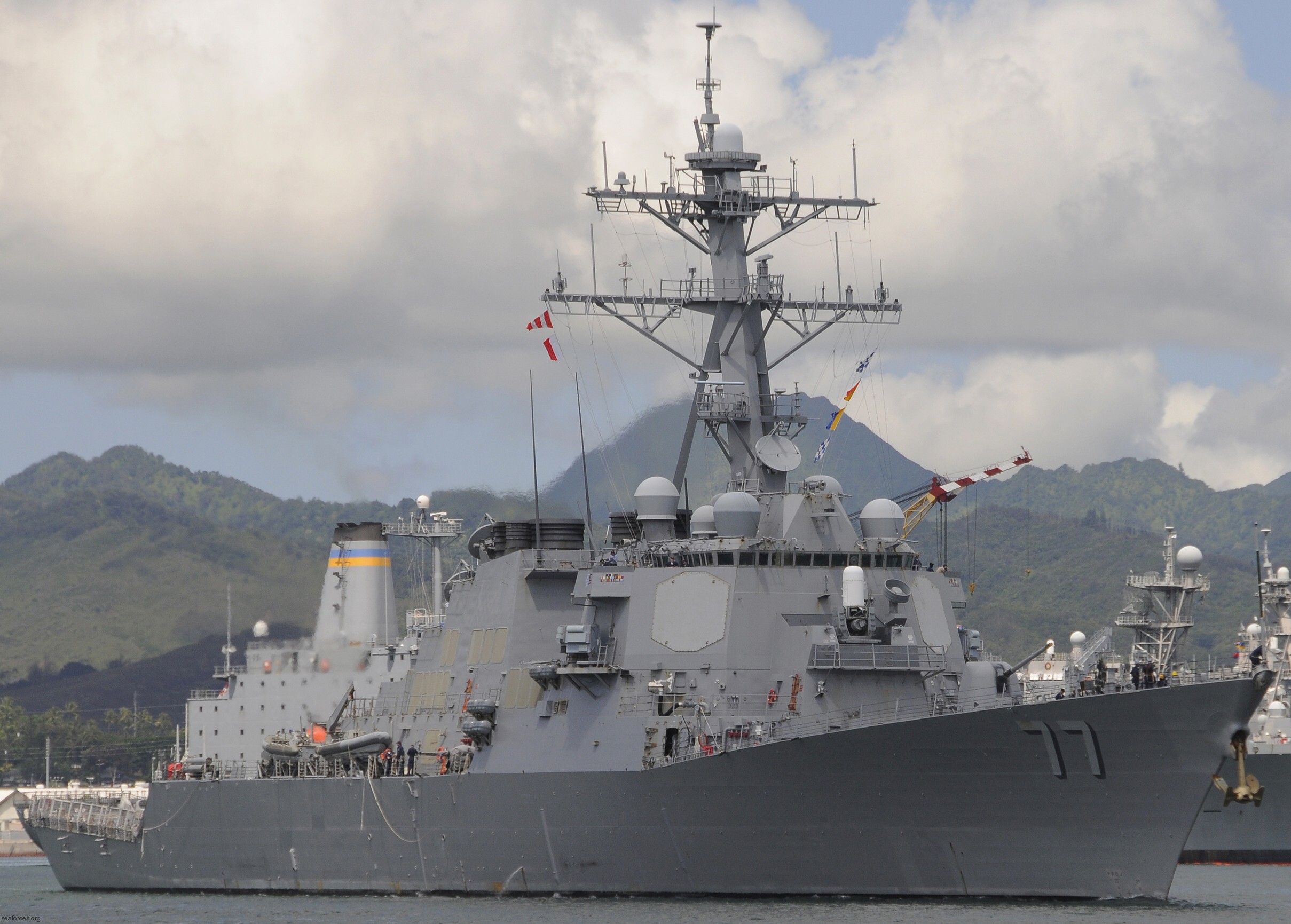 ddg-77 uss o'kane guided missile destroyer arleigh burke class navy aegis 42 rimpac pearl harbor hawaii