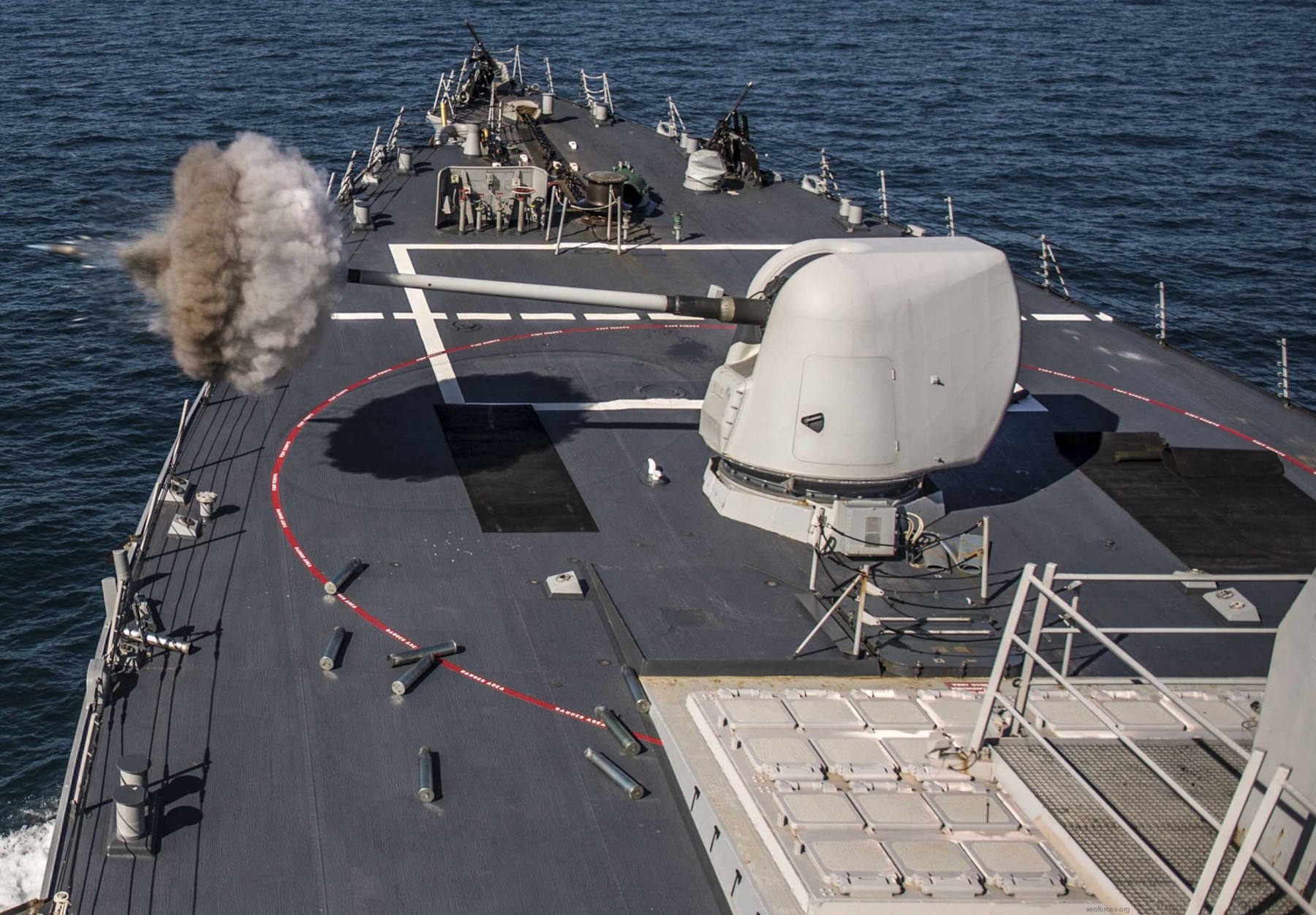 ddg-78 uss porter guided missile destroyer arleigh burke class aegis 25 mk.45 gun fire exercise