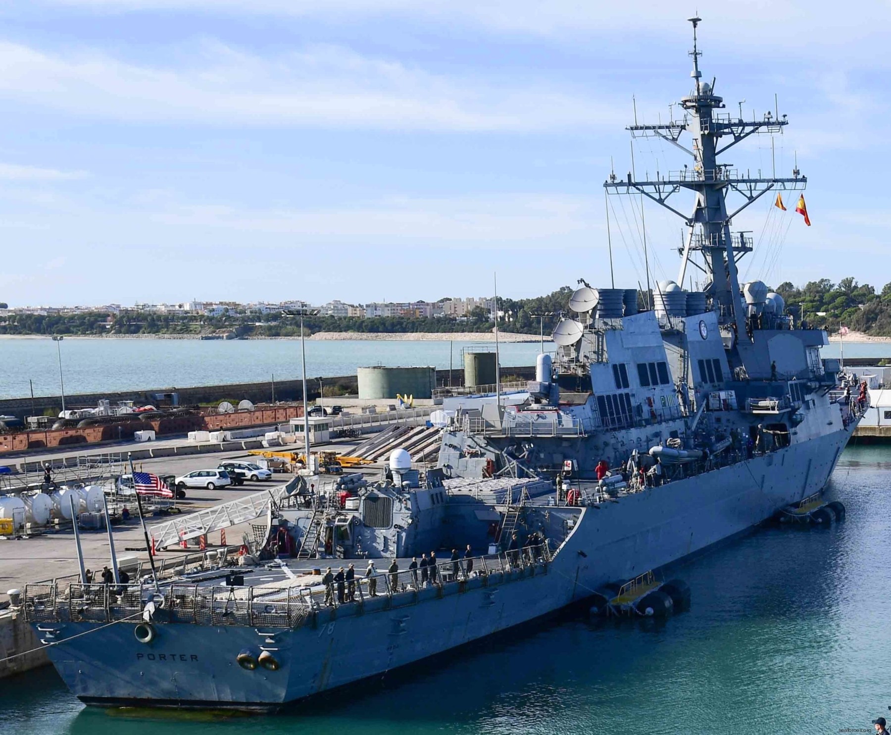 ddg-78 uss porter guided missile destroyer arleigh burke class aegis 39