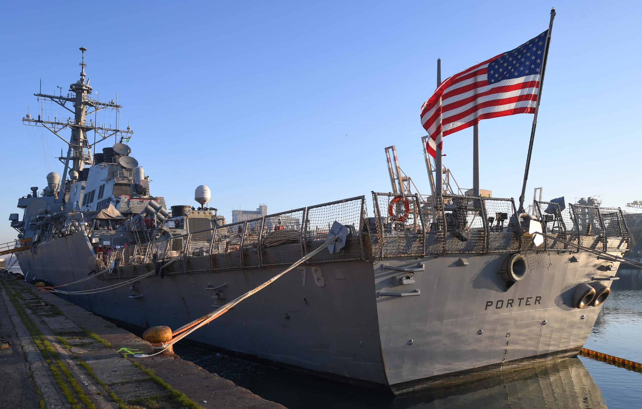 ddg-78 uss porter guided missile destroyer arleigh burke class aegis 69 venice italy