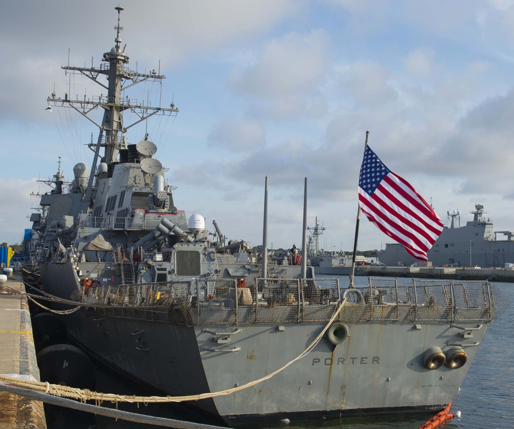 ddg-78 uss porter guided missile destroyer arleigh burke class aegis 75