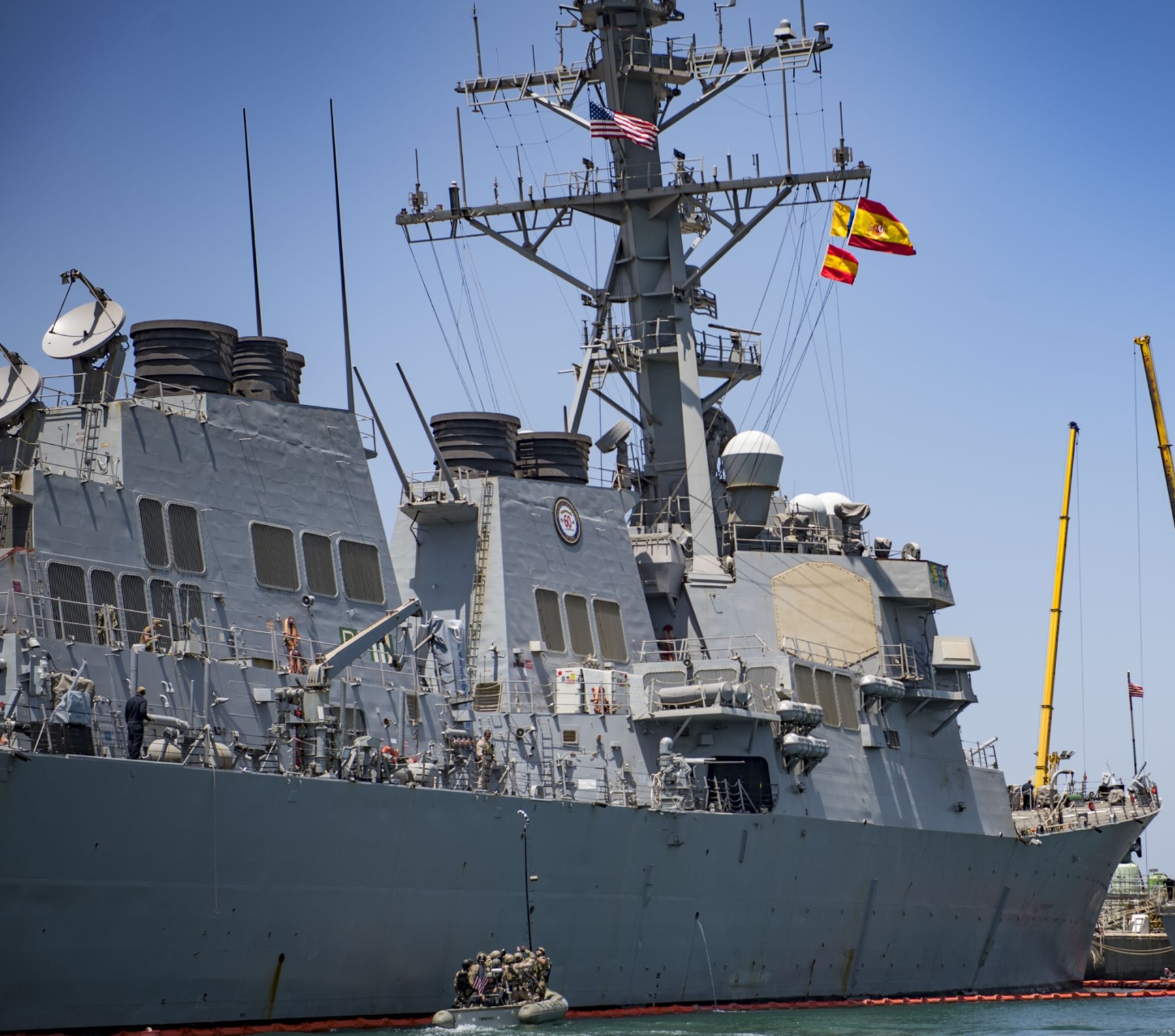 ddg-78 uss porter guided missile destroyer arleigh burke class aegis 152 rota spain