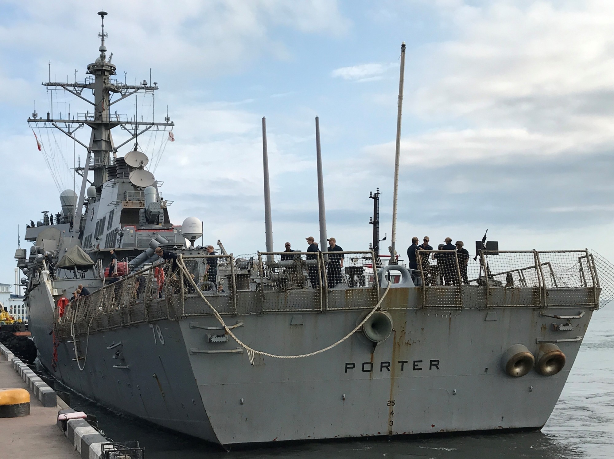 ddg-78 uss porter arleigh burke class guided missile destroyer batumi georgia 2020 154