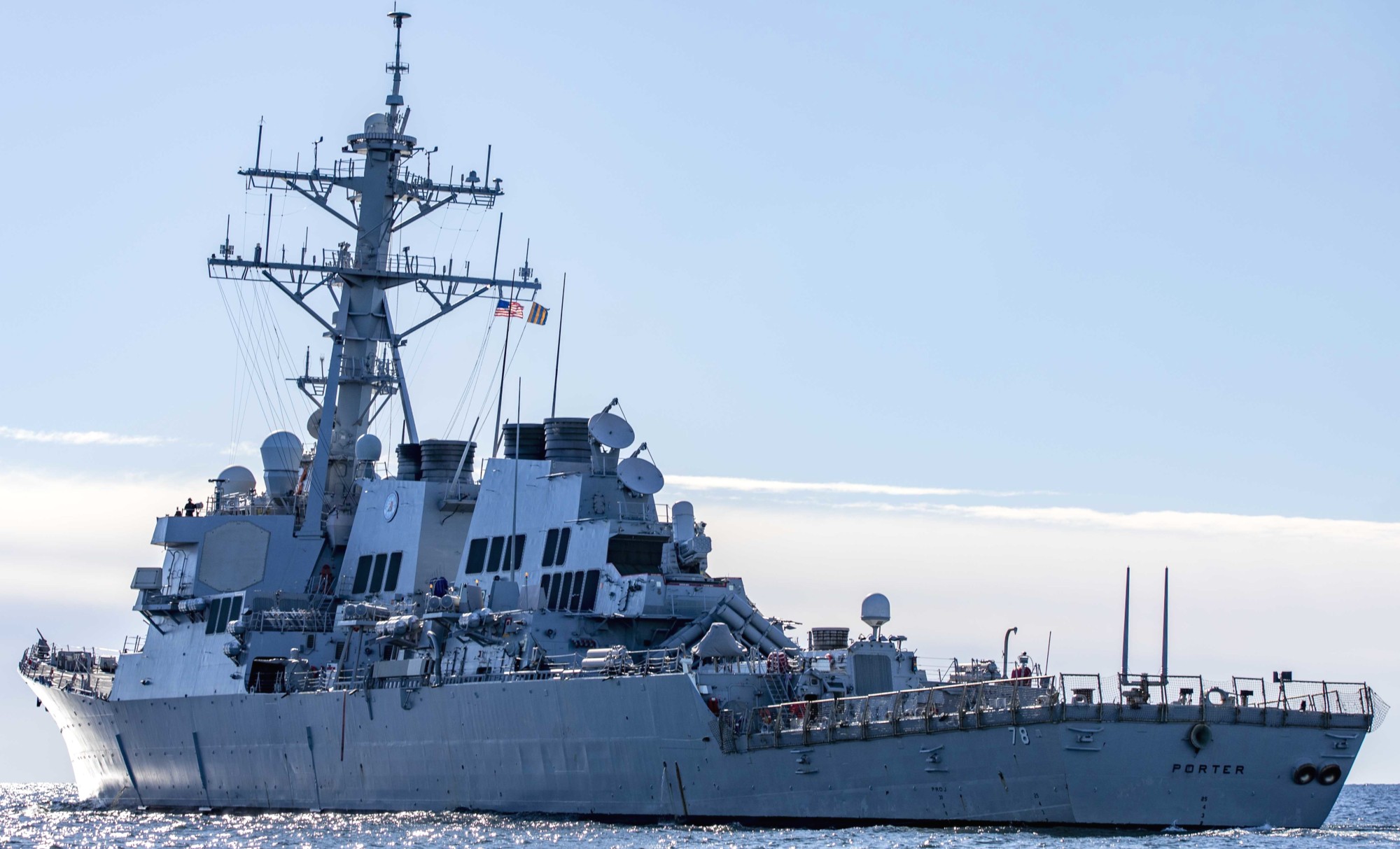 ddg-78 uss porter arleigh burke class guided missile destroyer baltic sea 174