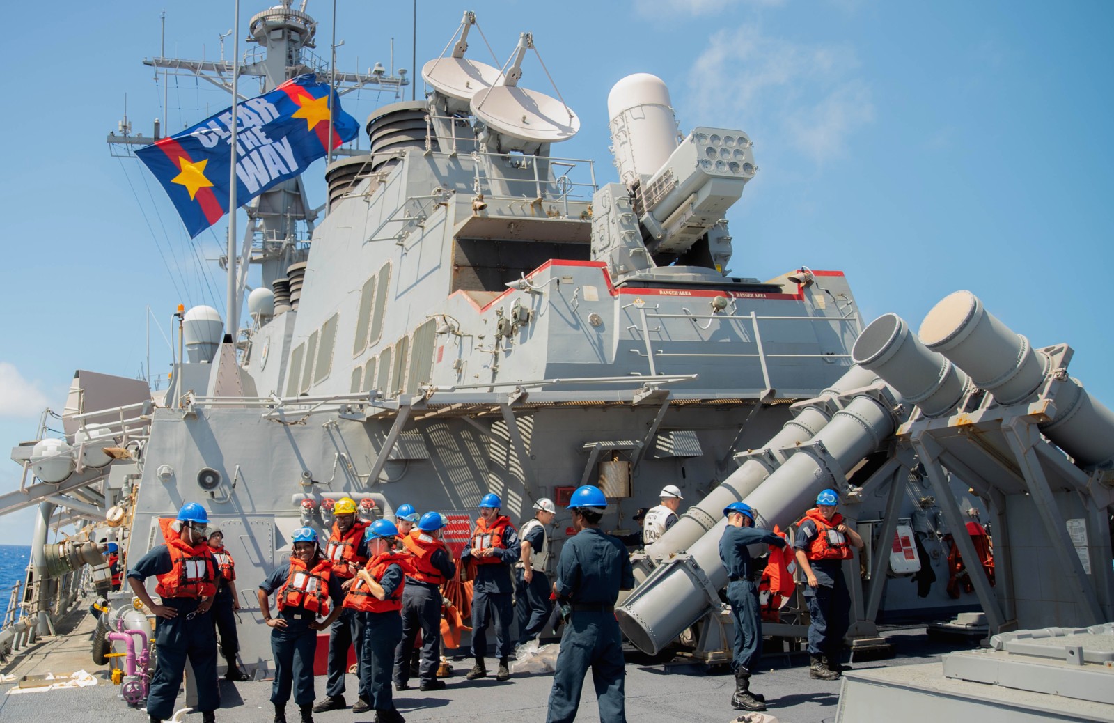 ddg-78 uss porter arleigh burke class guided missile destroyer unrep 185