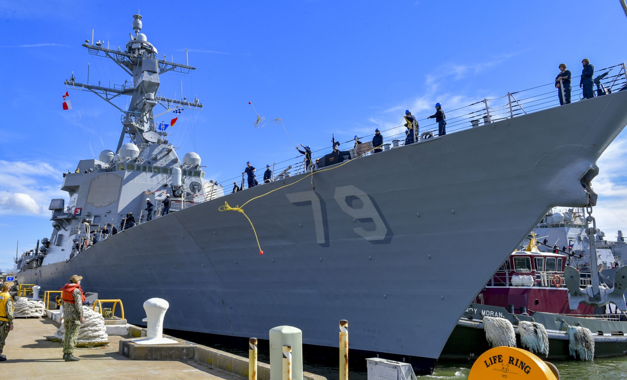 ddg-79 uss oscar austin guided missile destroyer depot maintenance period bae systems norfolk 85