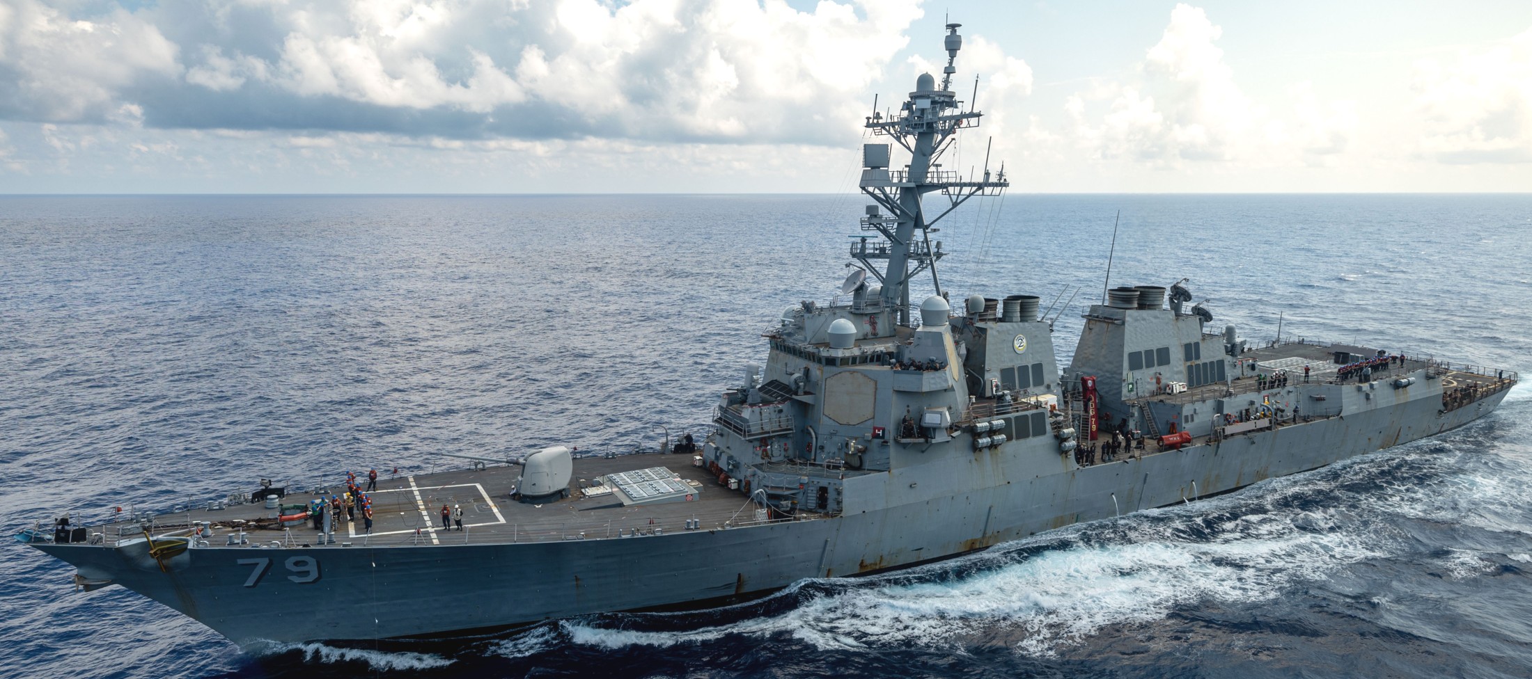 ddg-79 uss oscar austin guided missile destroyer arleigh burke class comptuex truman 2024 92