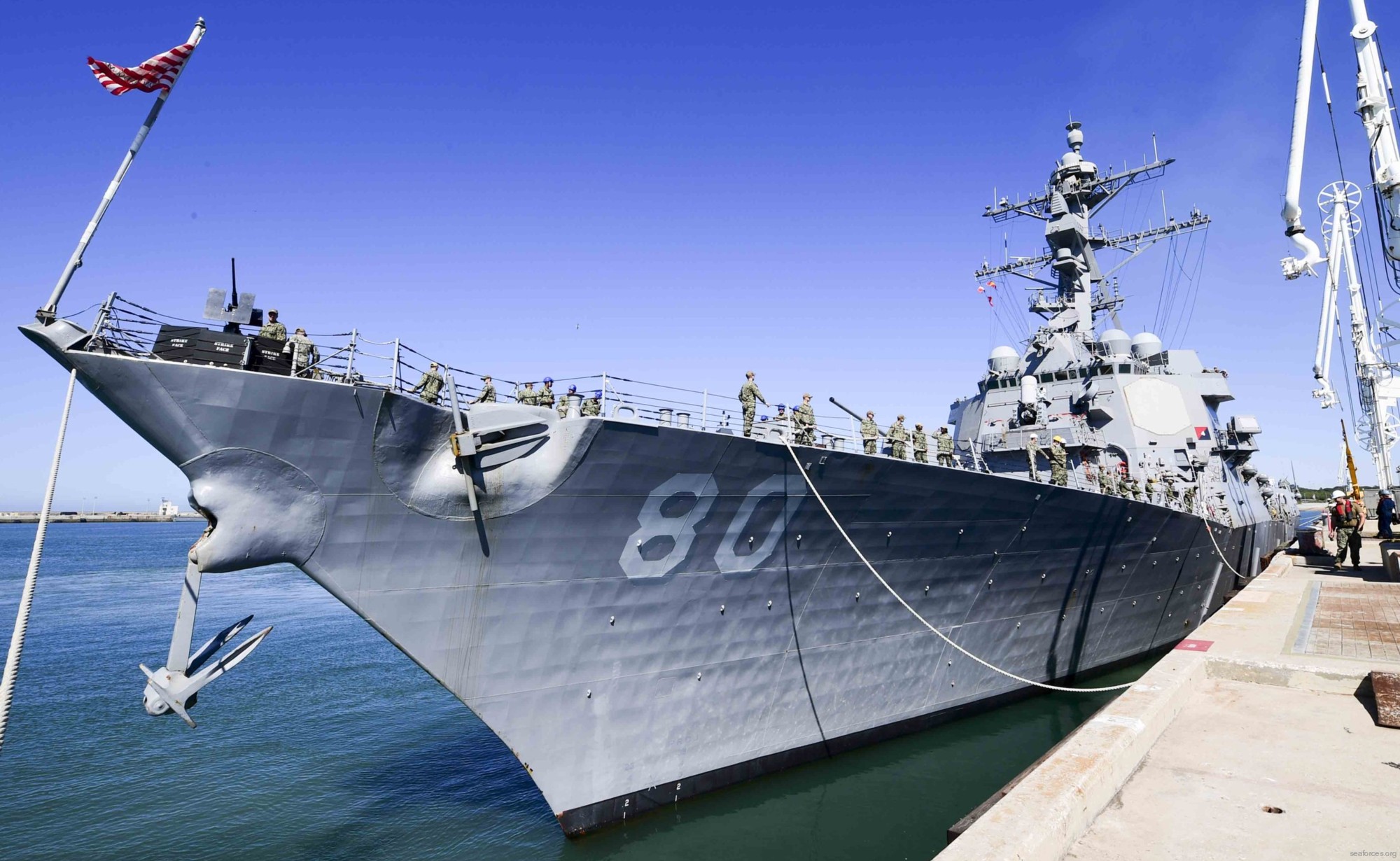 ddg-80 uss roosevelt guided missile destroyer arleigh burke class us navy 61 rota spain