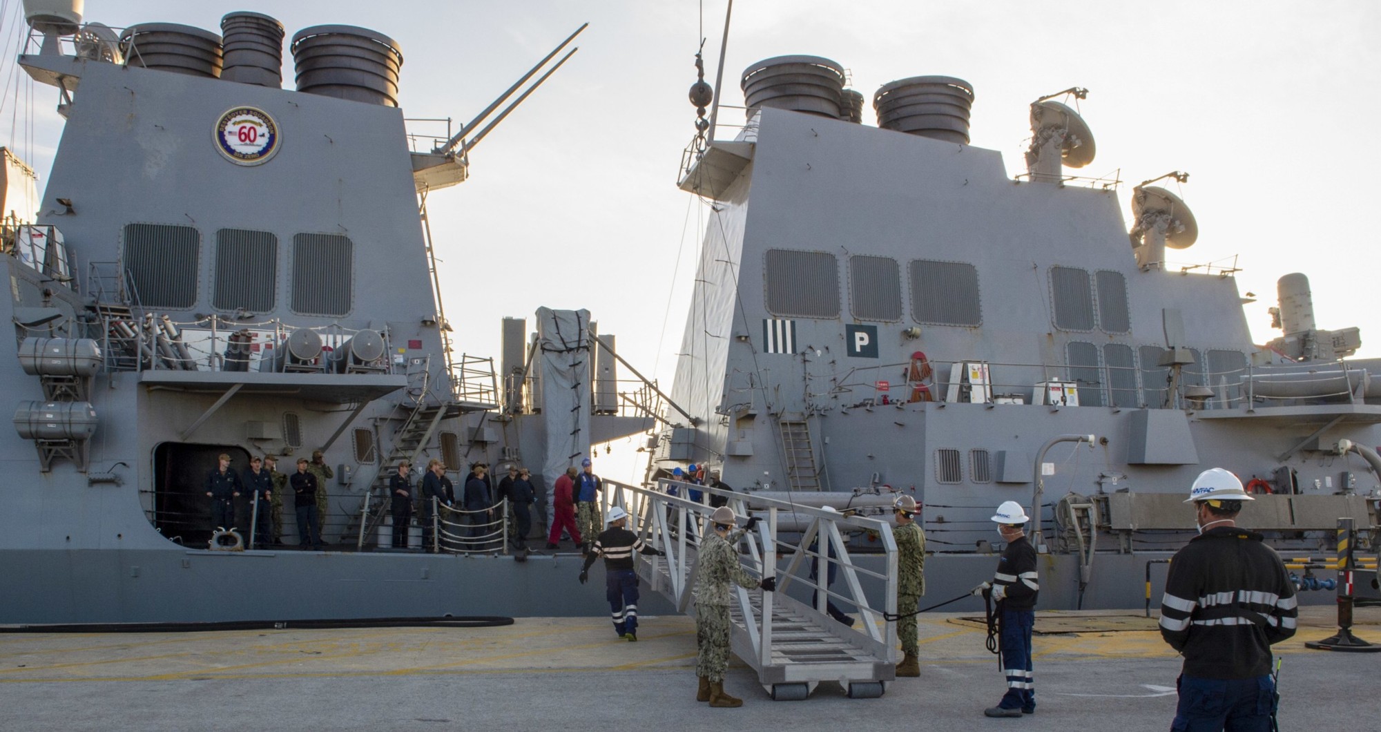 ddg-80 uss roosevelt guided missile destroyer arleigh burke class us navy 65 arriving rota spain