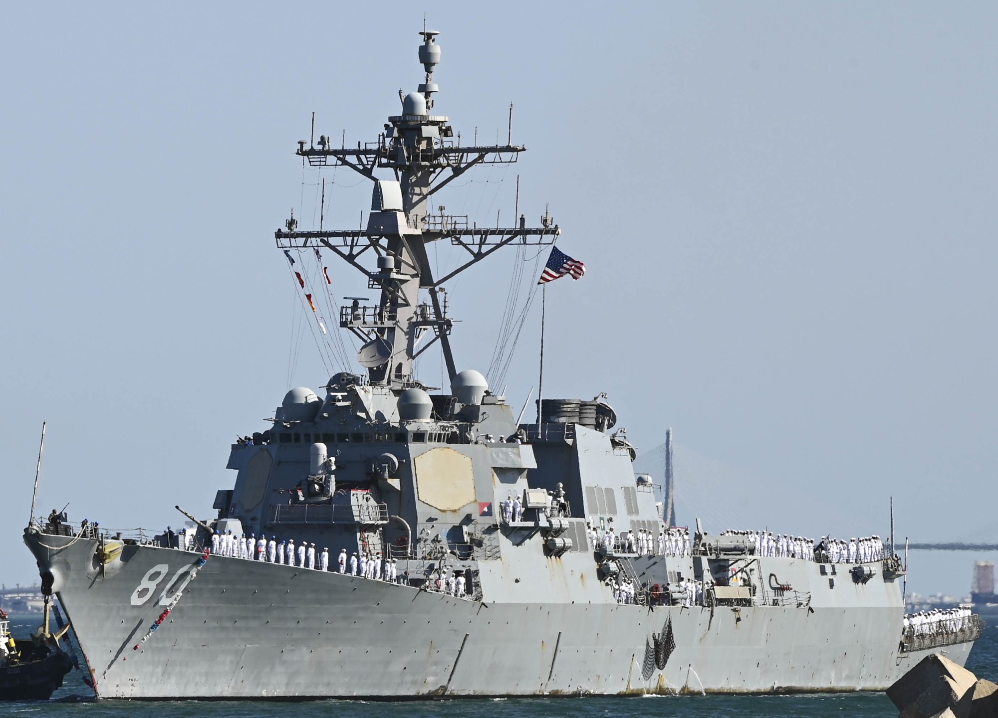 ddg-80 uss roosevelt guided missile destroyer arleigh burke class naval station rota spain september 2024