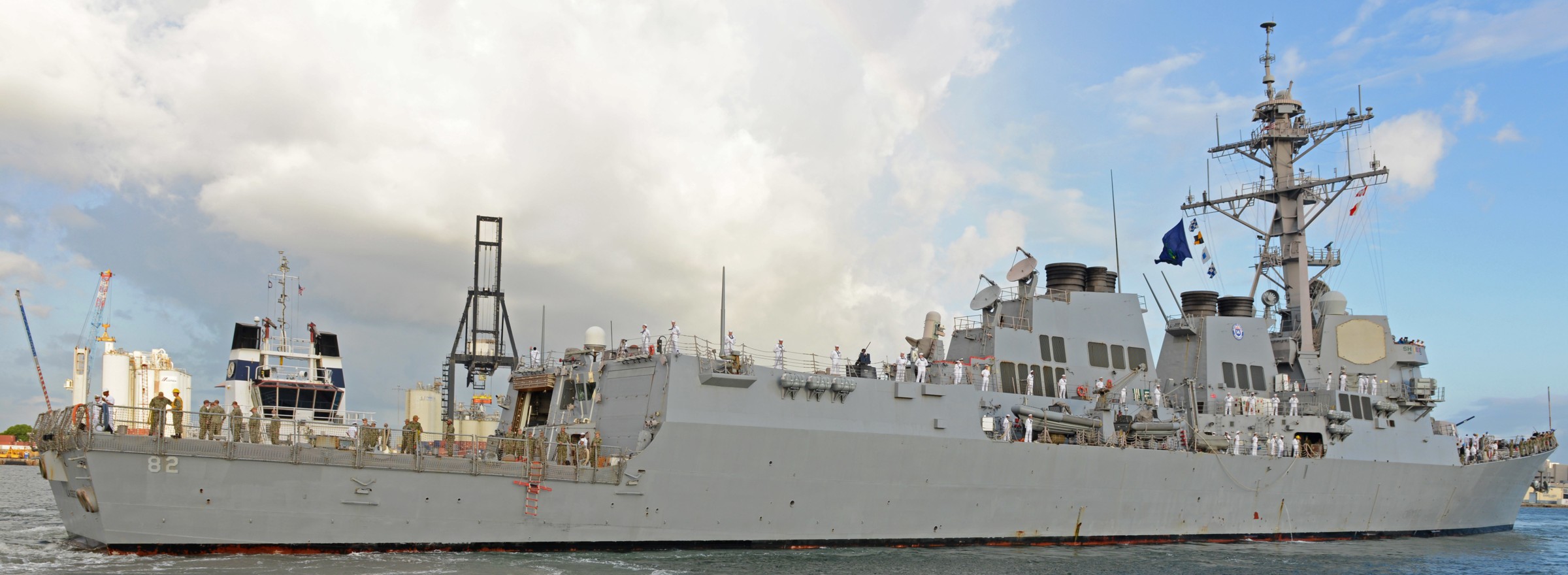 ddg-82 uss lassen arleigh burke class guided missile destroyer port everglades florida 98