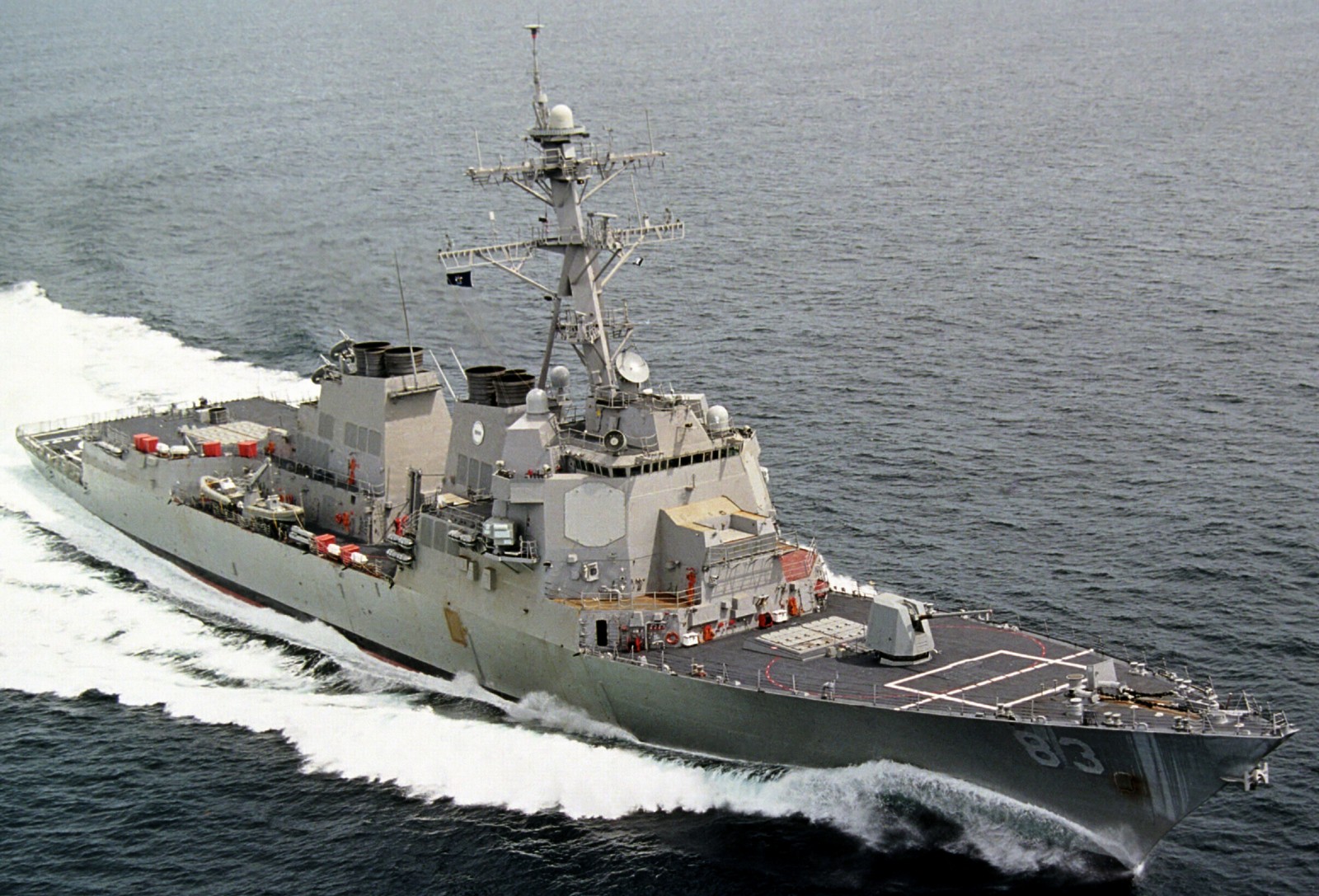 ddg-83 uss howard arleigh burke class guided missile destroyer builder's trials 2001 10