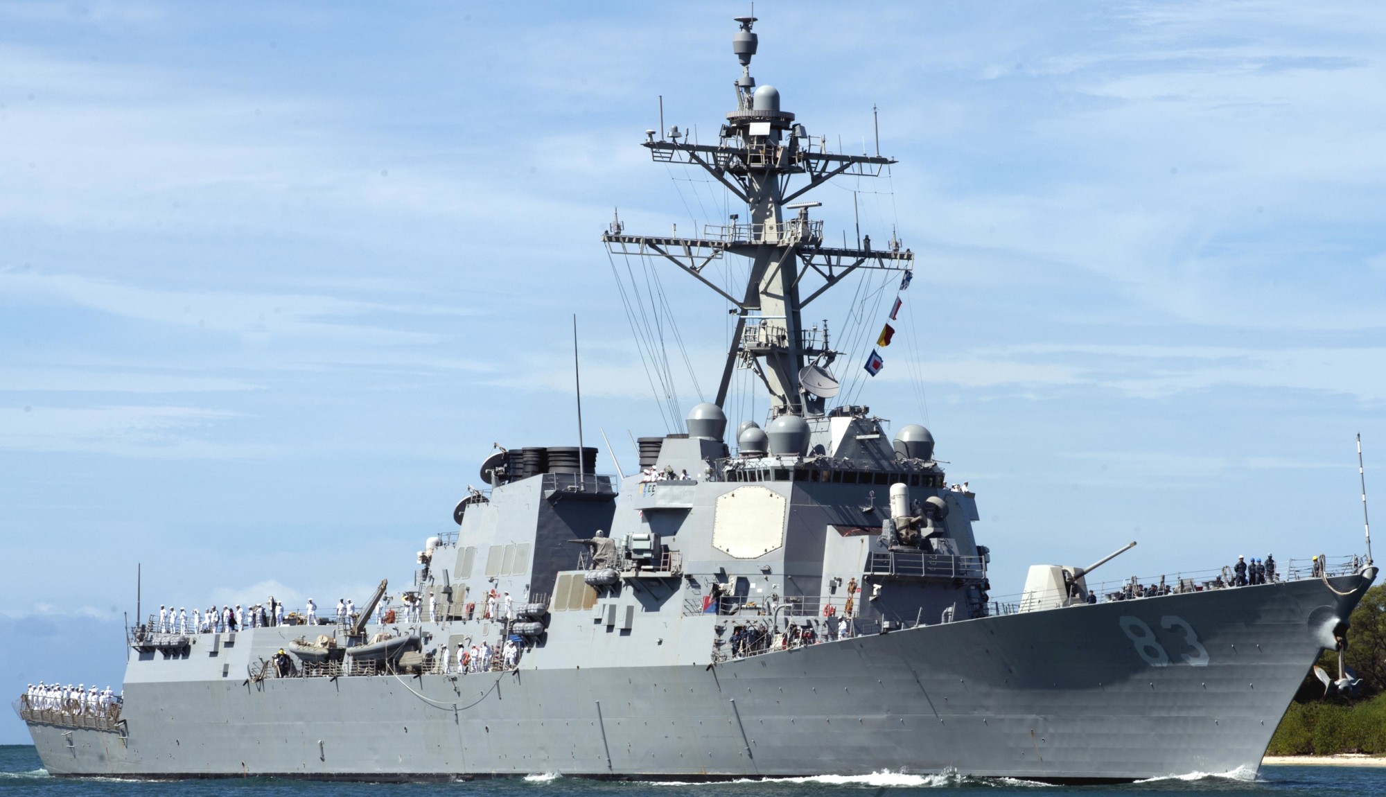 ddg-83 uss howard arleigh burke class guided missile destroyer aegis us navy yokosuka 39x