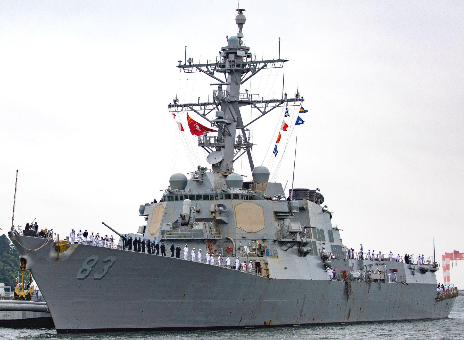 ddg-83 uss howard arleigh burke class guided missile destroyer fleet activities yokosuka japan 73