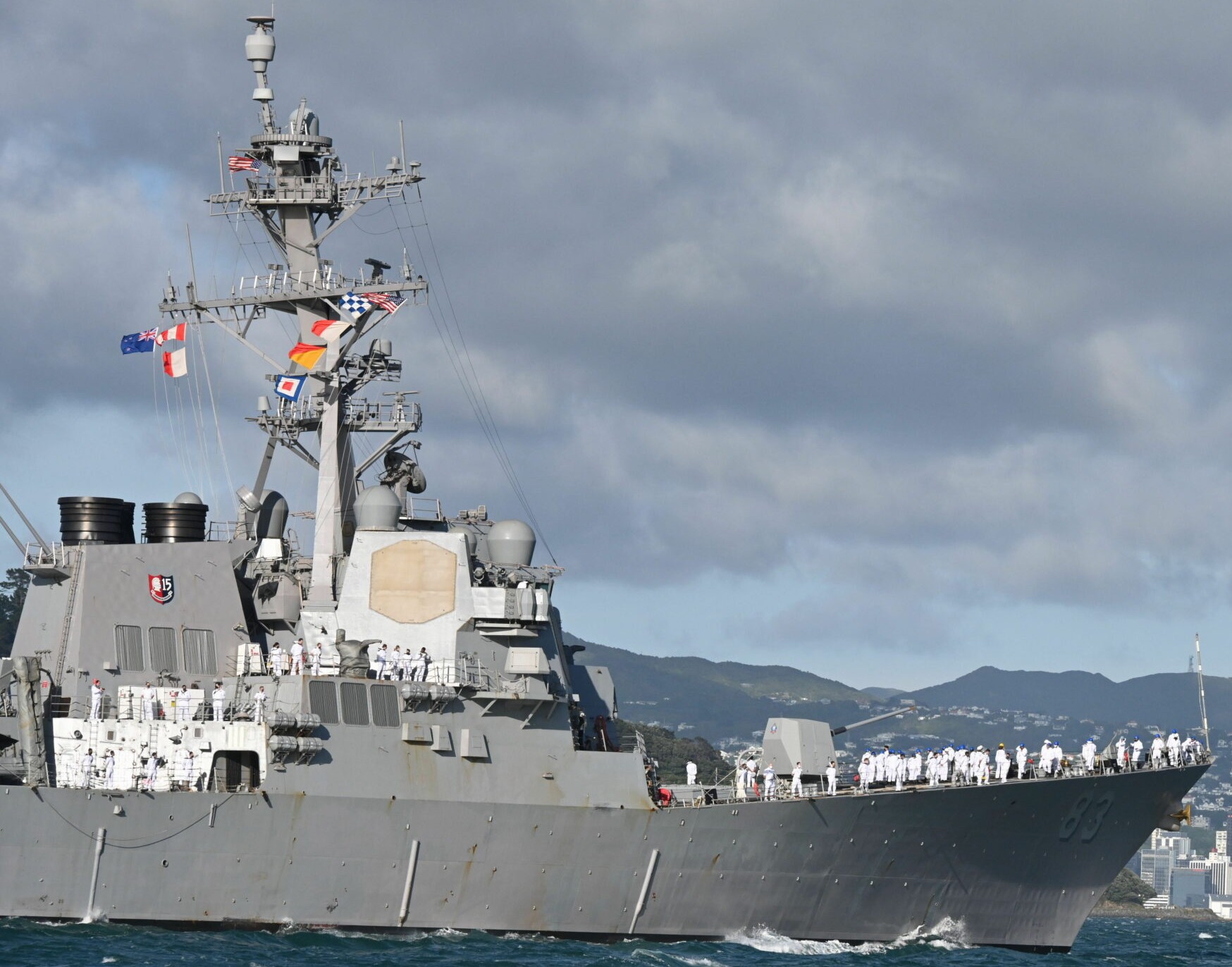 ddg-83 uss howard arleigh burke class guided missile destroyer wellington new zealand 79