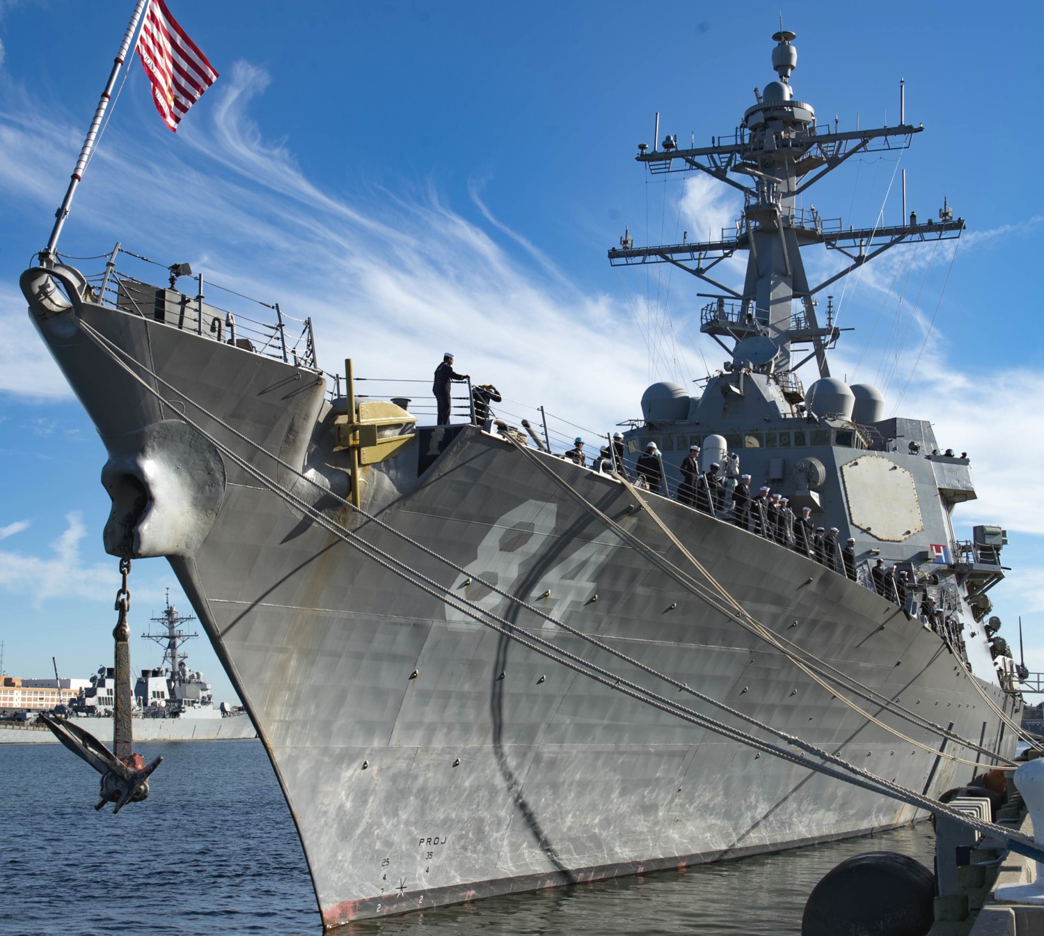 ddg-84 uss bulkeley arleigh burke class guided missile destroyer naval station norfolk virginia 48