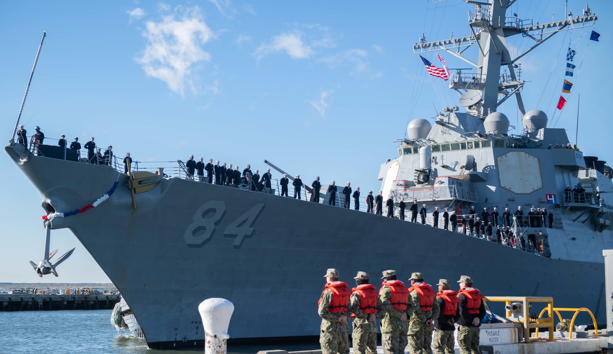 ddg-84 uss bulkeley arleigh burke class guided missile destroyer returning norfolk virginia 66