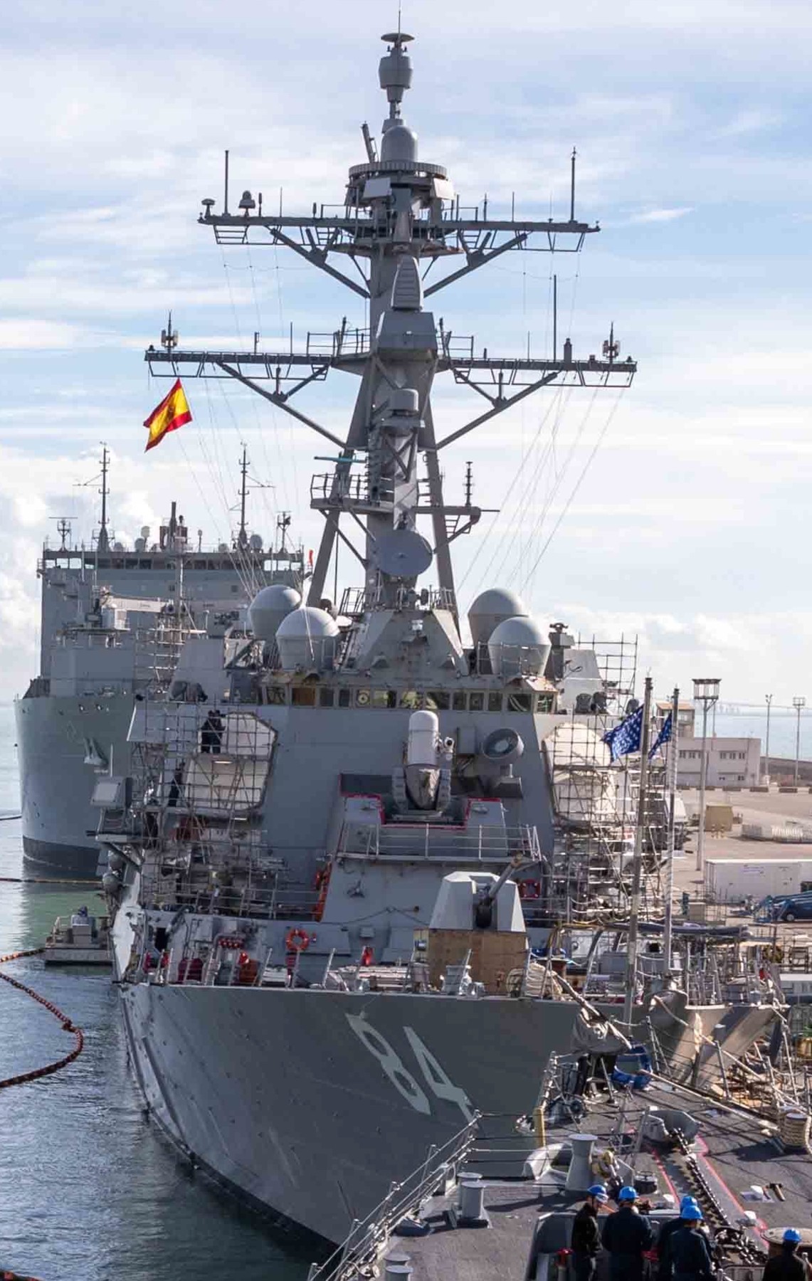 ddg-84 uss bulkeley arleigh burke class guided missile destroyer naval station rota spain 71