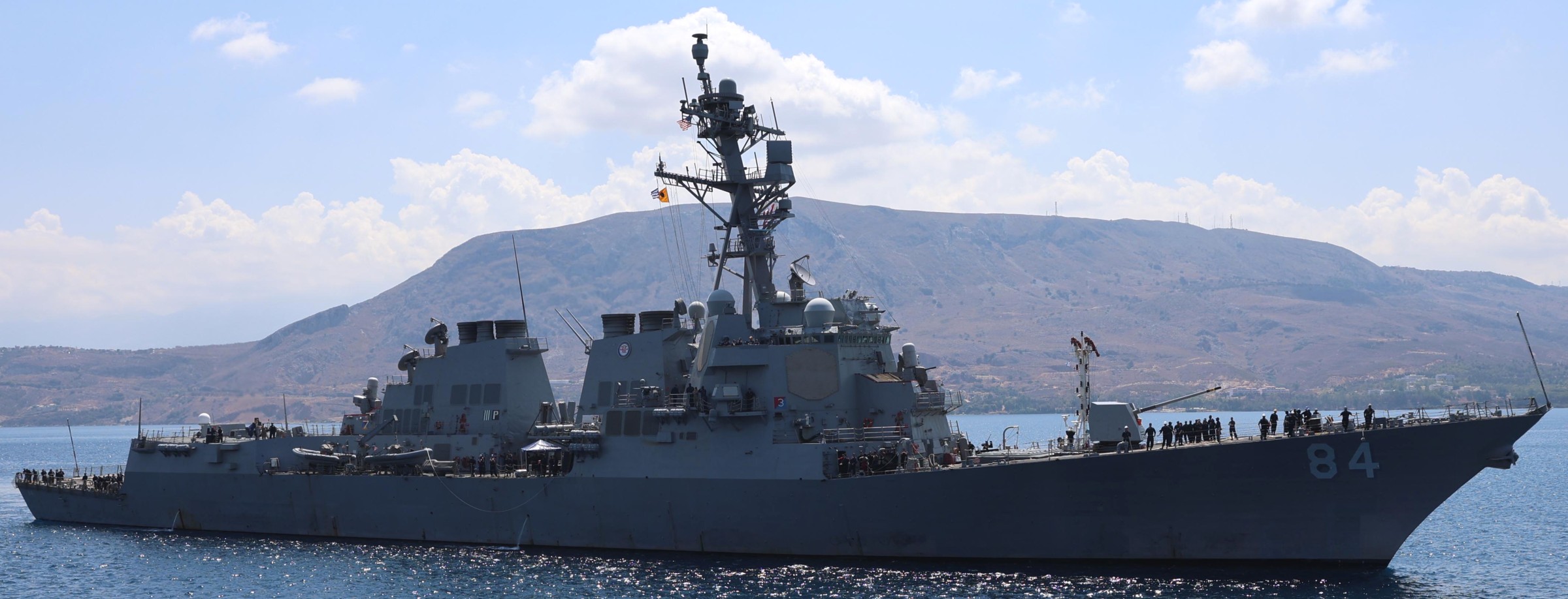 ddg-84 uss bulkeley arleigh burke class guided missile destroyer nsa souda bay crete greece 2024 79