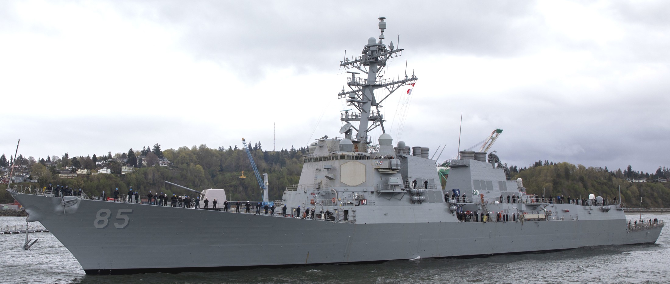 ddg-85 uss mccampbell arleigh burke class guided missile destroyer naval station everett washington 83