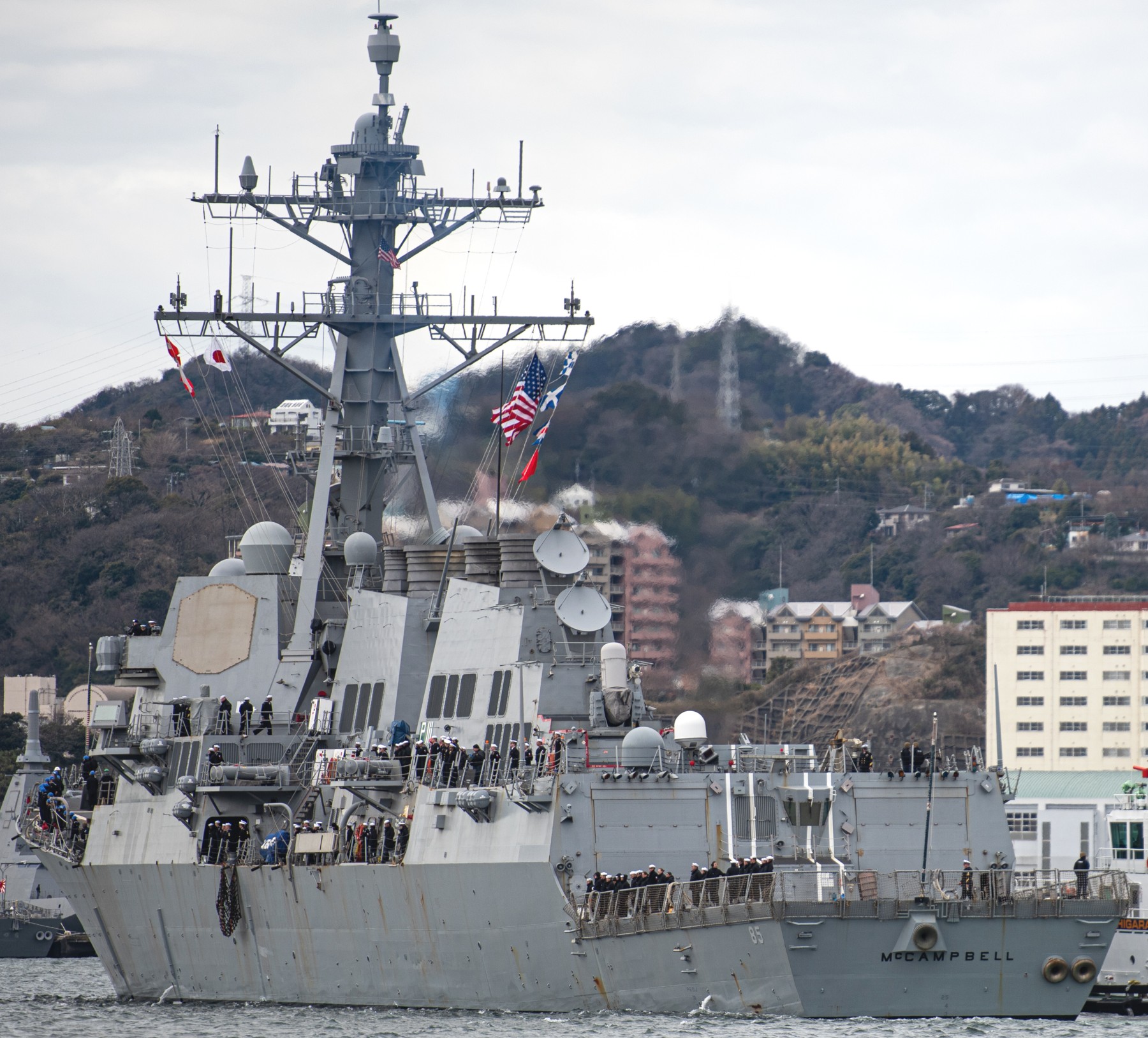 ddg-85 uss mccampbell arleigh burke class guided missile destroyer cfay yokosuka japan 2024 90