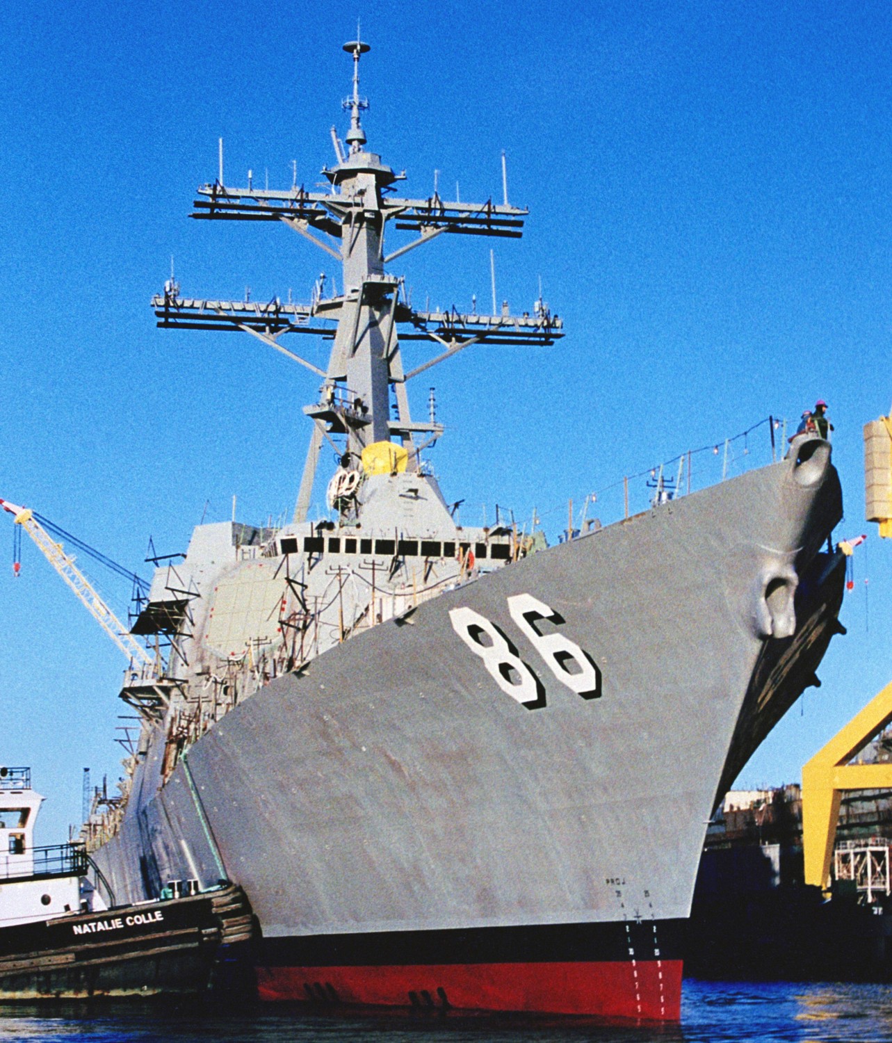 ddg-86 uss shoup arleigh burke class guided missile destroyer launching ingalls pascagoula 04