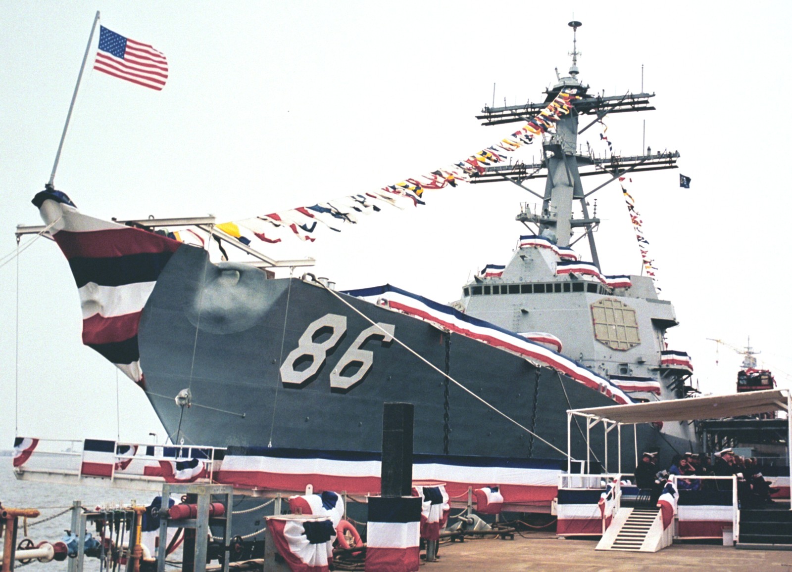 ddg-86 uss shoup arleigh burke class guided missile destroyer christening ceremony ingalls pascagoula 07