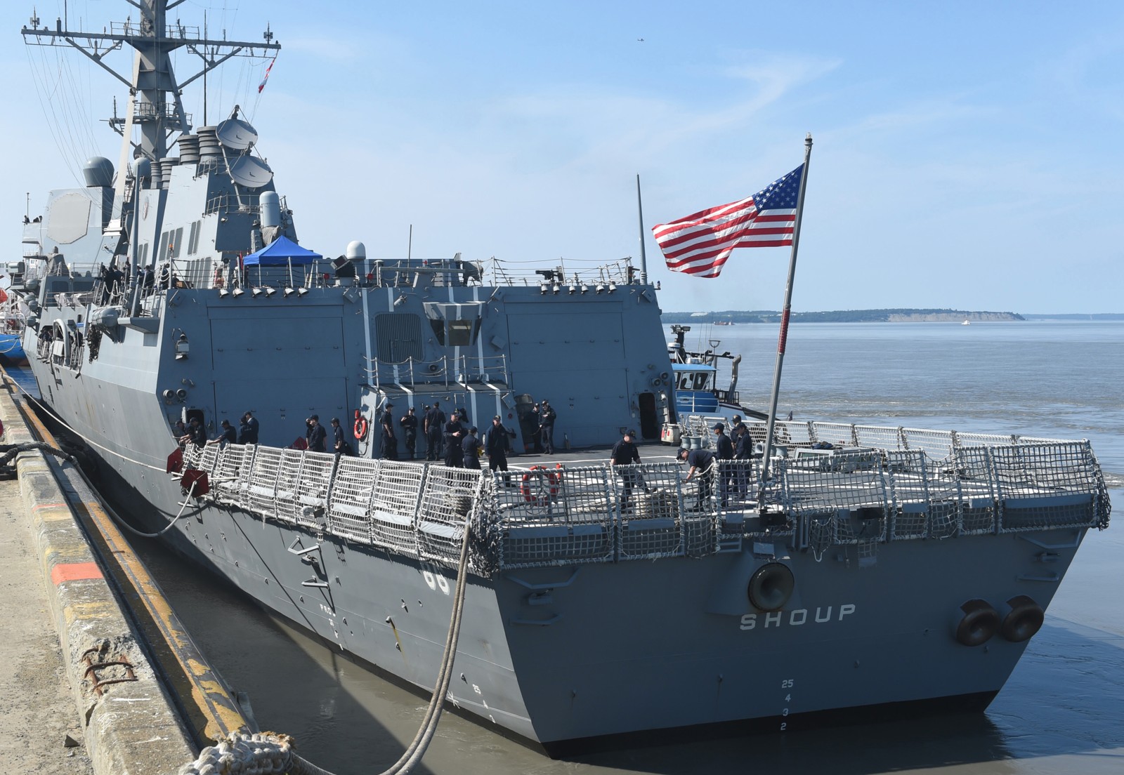 ddg-86 uss shoup arleigh burke class guided missile destroyer anchorage alaska northern edge 35