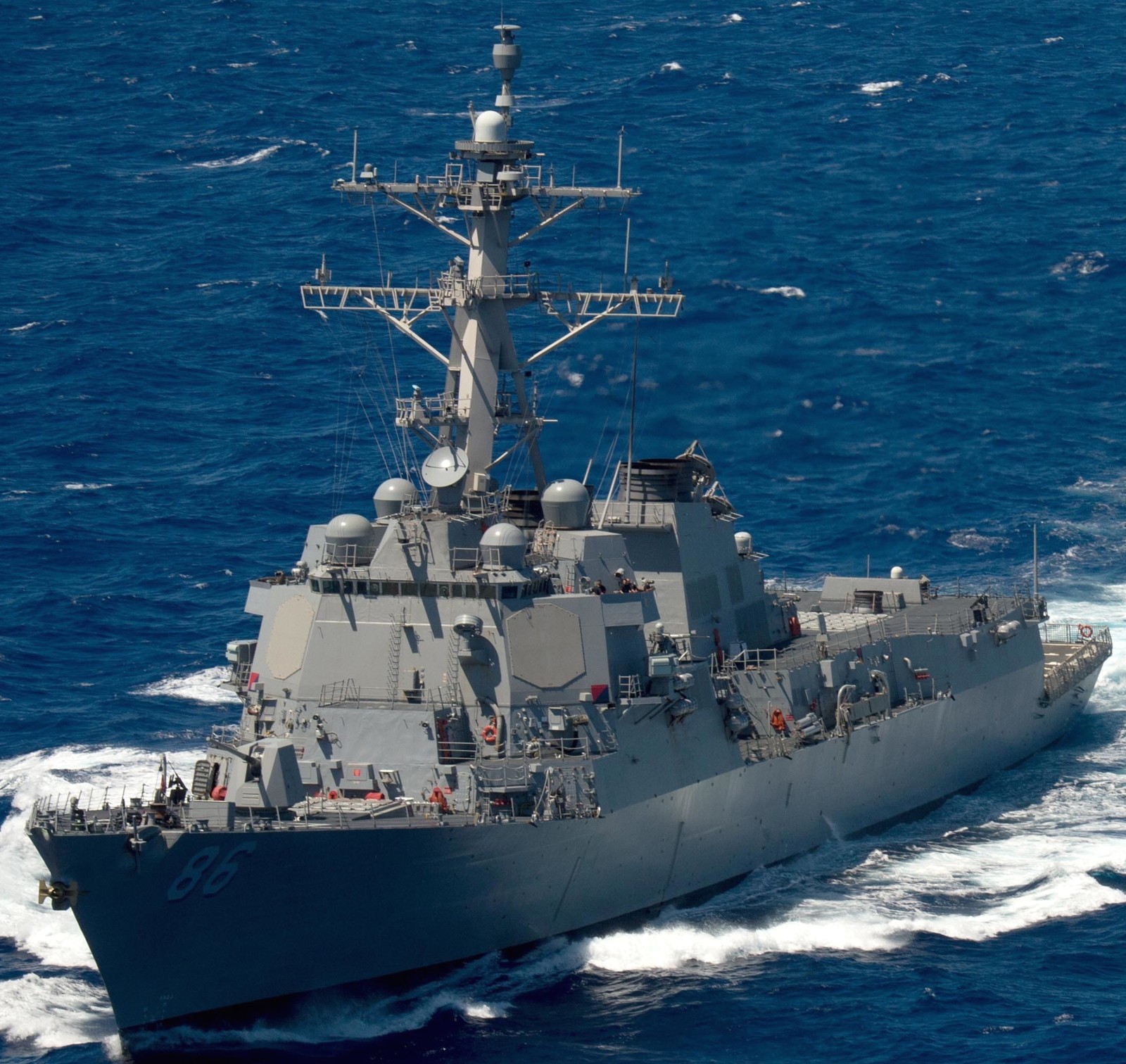 ddg-86 uss shoup arleigh burke class guided missile destroyer 45