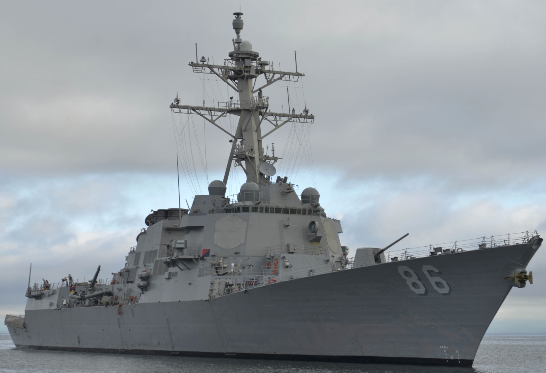 ddg-86 uss shoup arleigh burke class guided missile destroyer 53