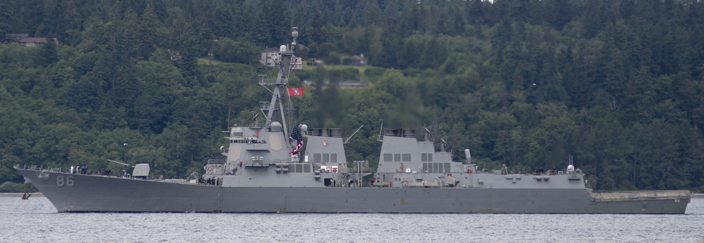 ddg-86 uss shoup arleigh burke class guided missile destroyer departing everett 57