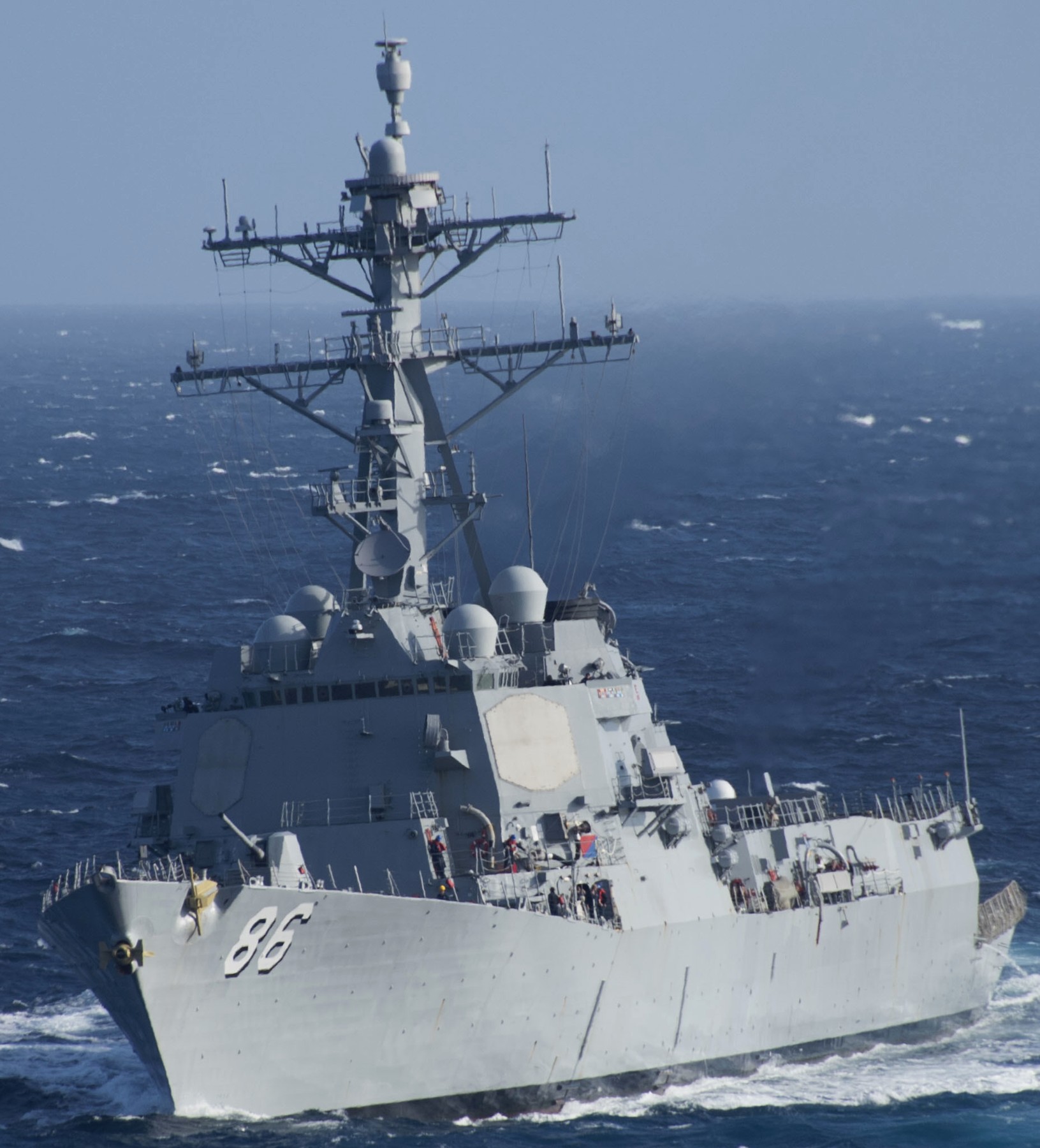 ddg-86 uss shoup arleigh burke class guided missile destroyer 72