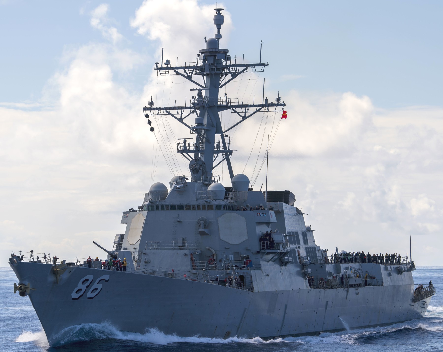 ddg-86 uss shoup arleigh burke class guided missile destroyer 77