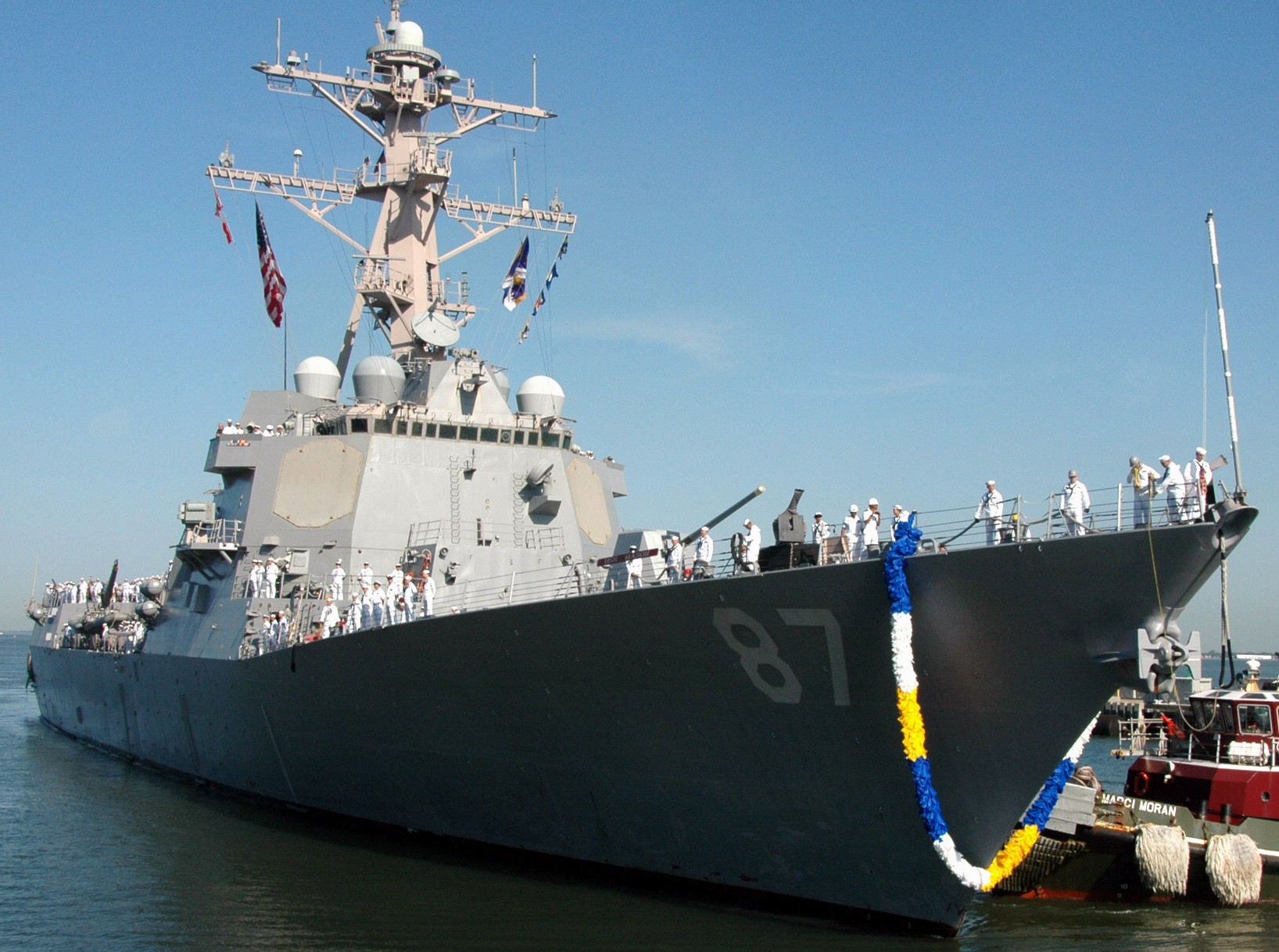 ddg-87 uss mason arleigh burke class guided missile destroyer returning norfolk 17