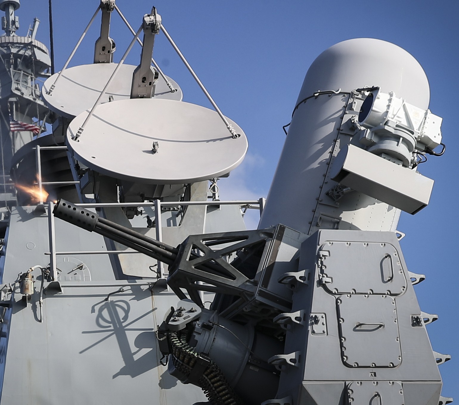 ddg-87 uss mason arleigh burke class guided missile destroyer mk.15 phalanx close-in weapon system ciws 50