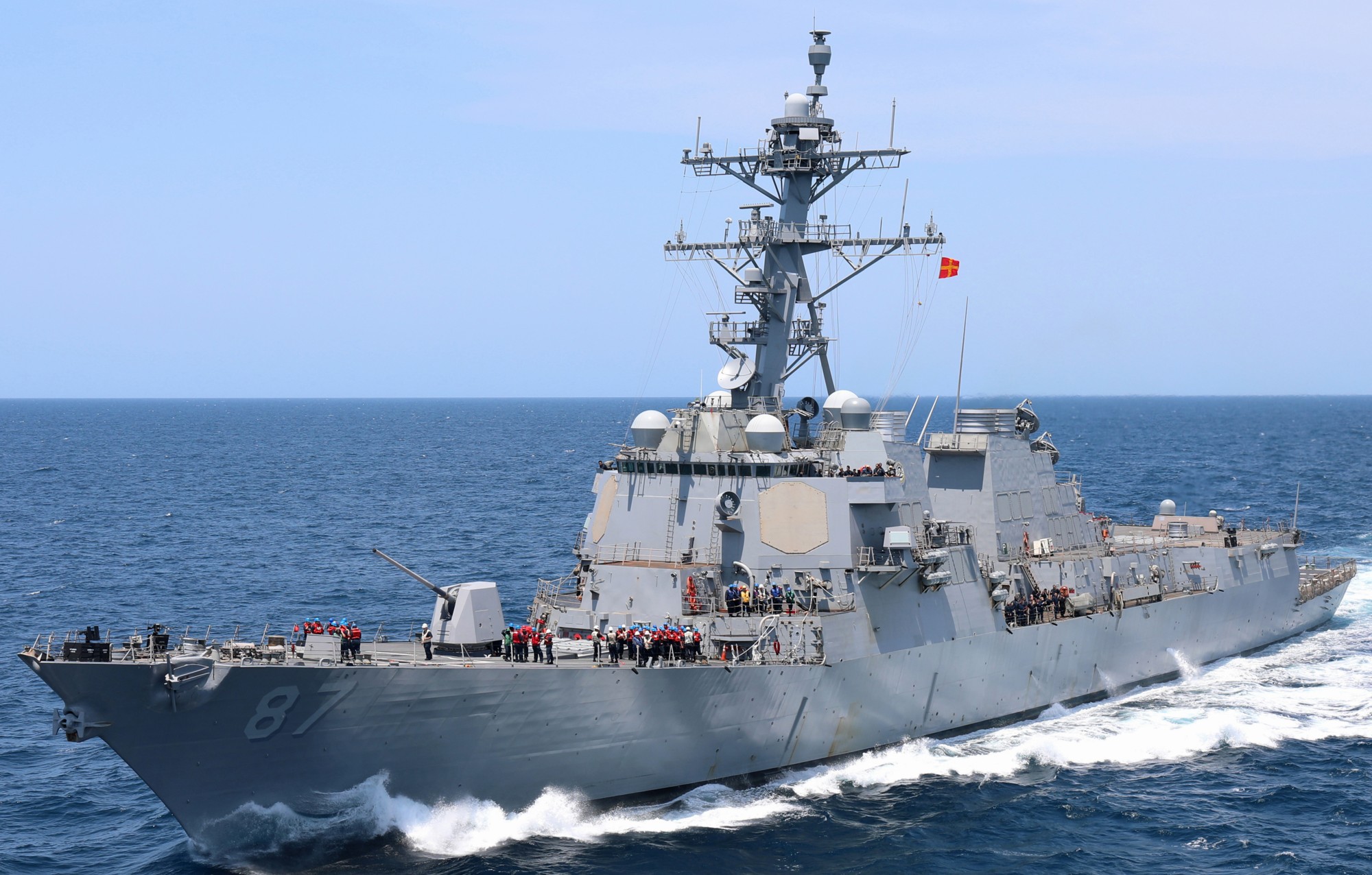 ddg-87 uss mason arleigh burke class guided missile destroyer 61